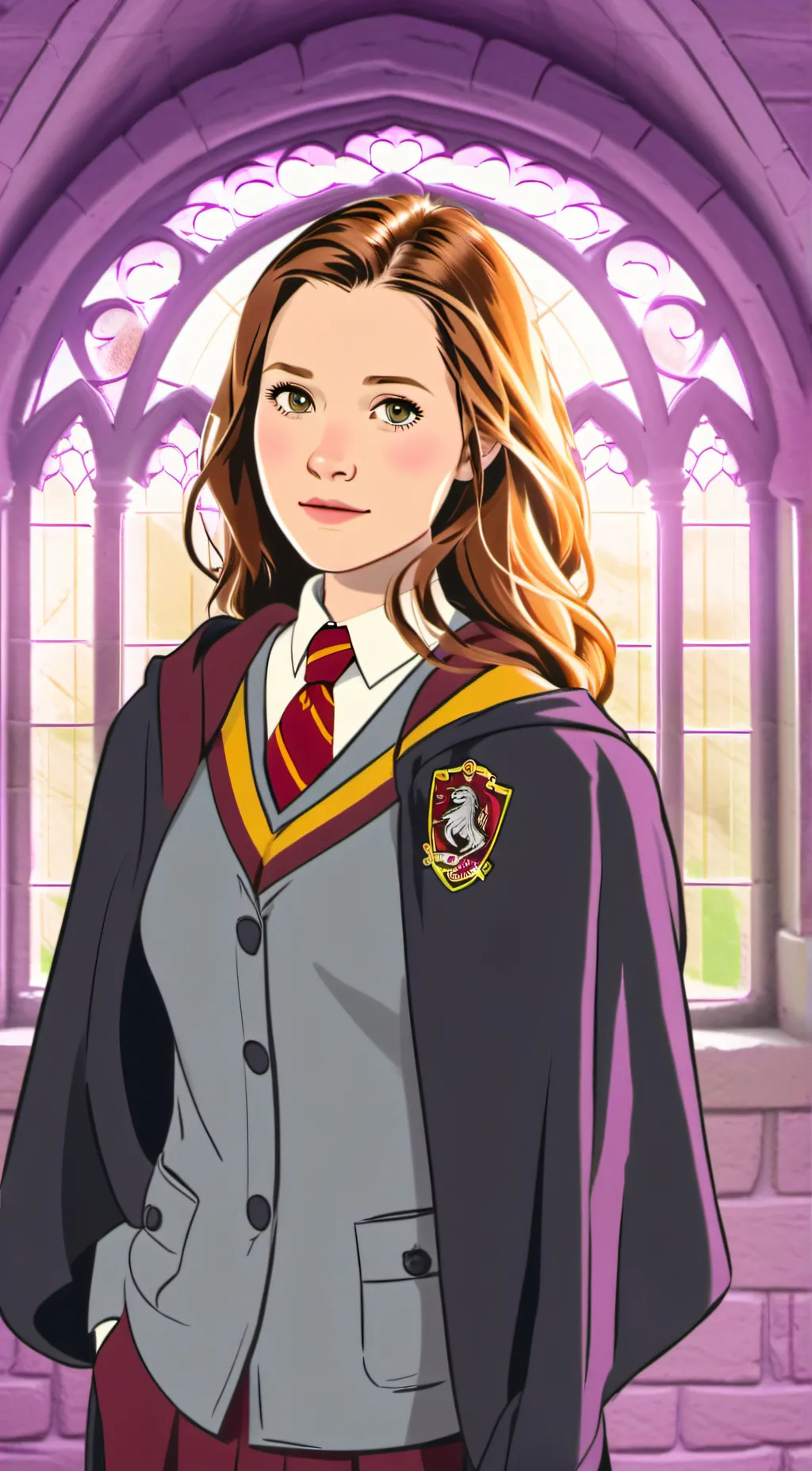 ai character: ginny weasley  background