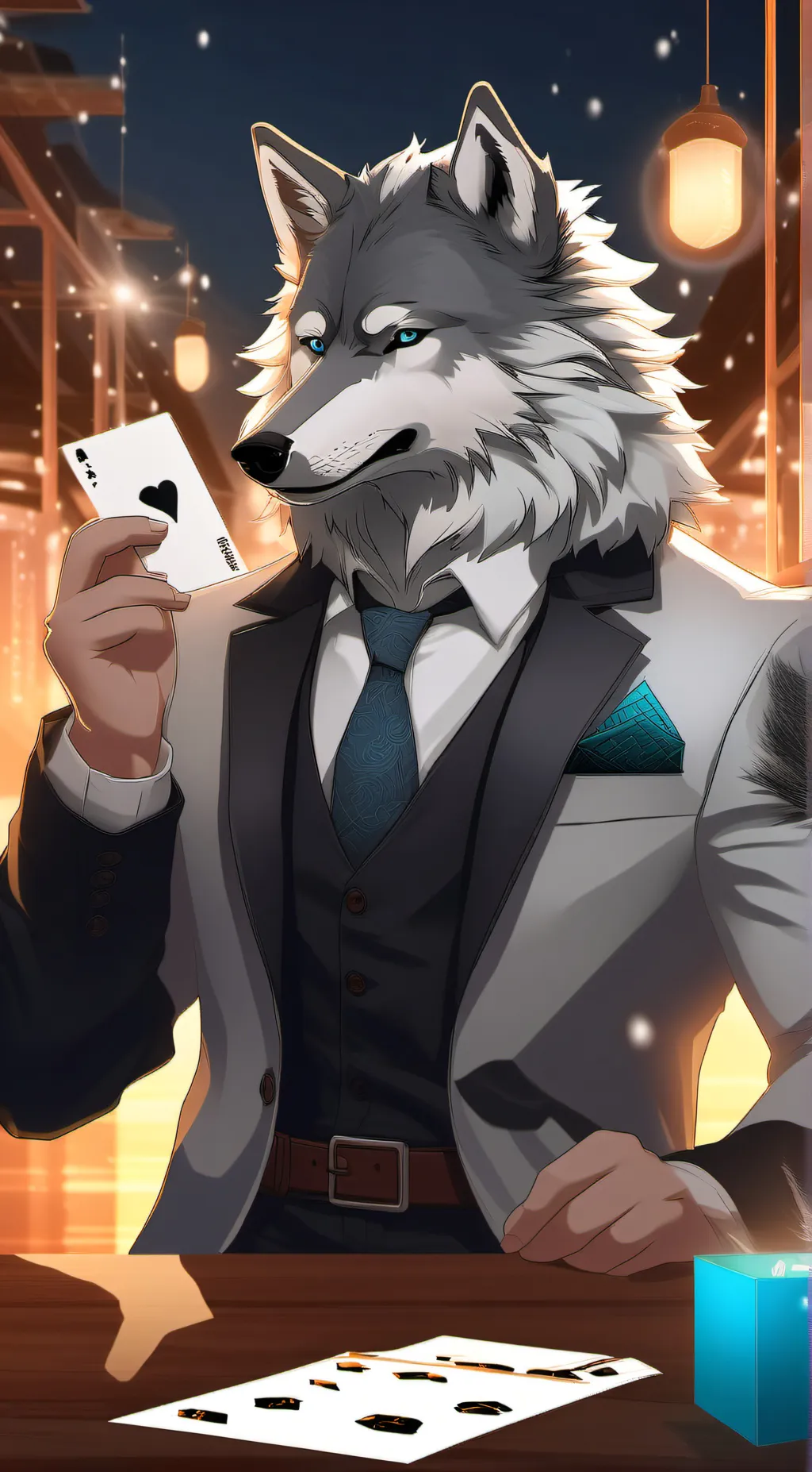 ai character: The north wind background