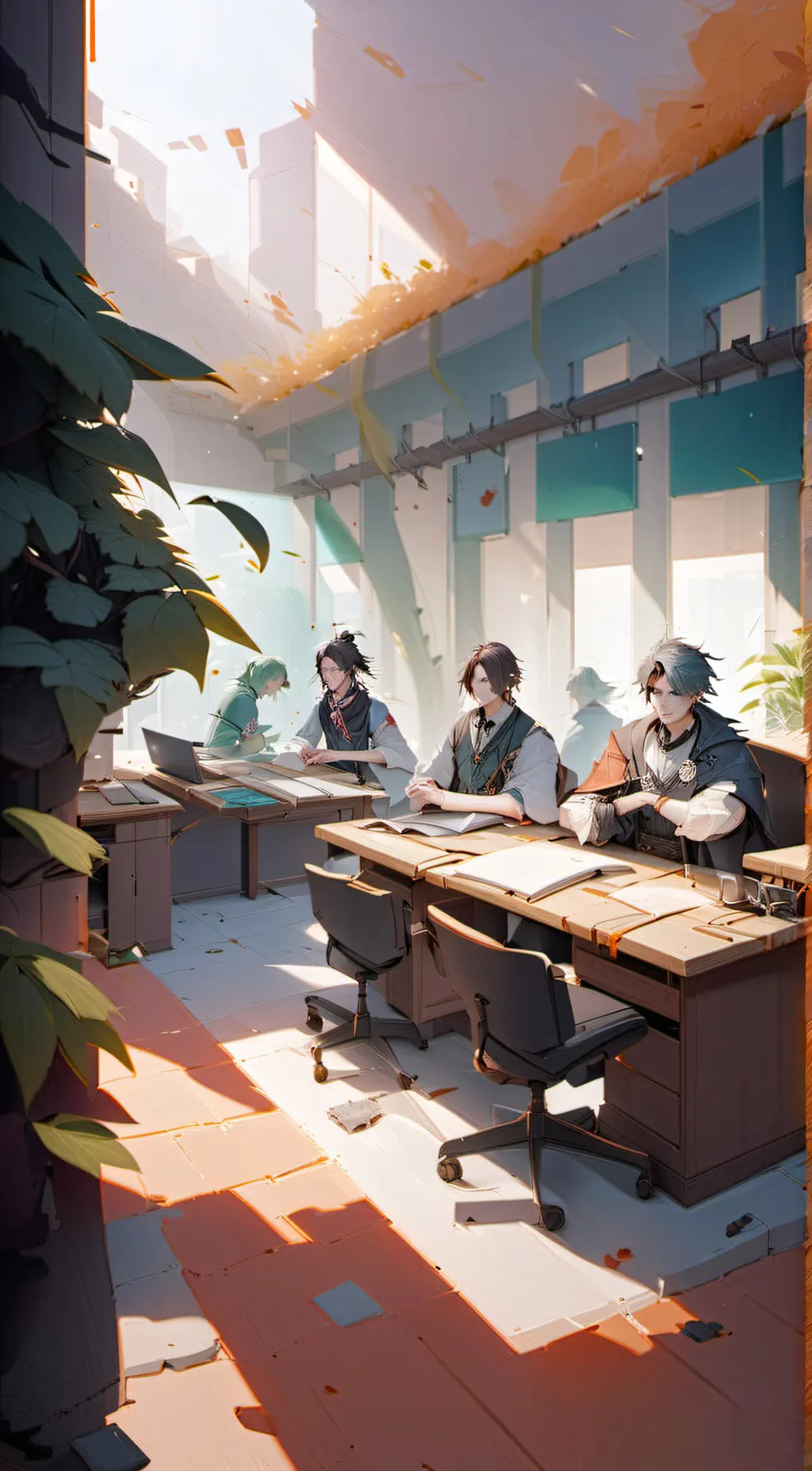 ai character: Area 02 background