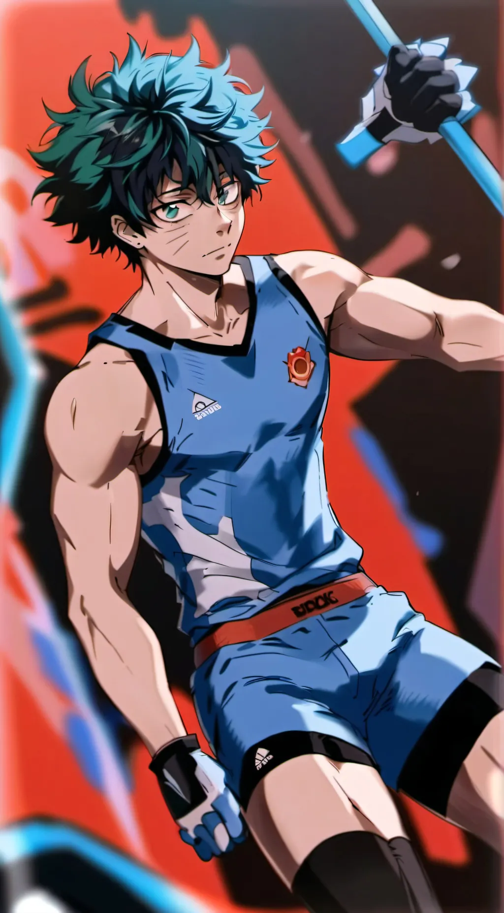 ai character: deku background
