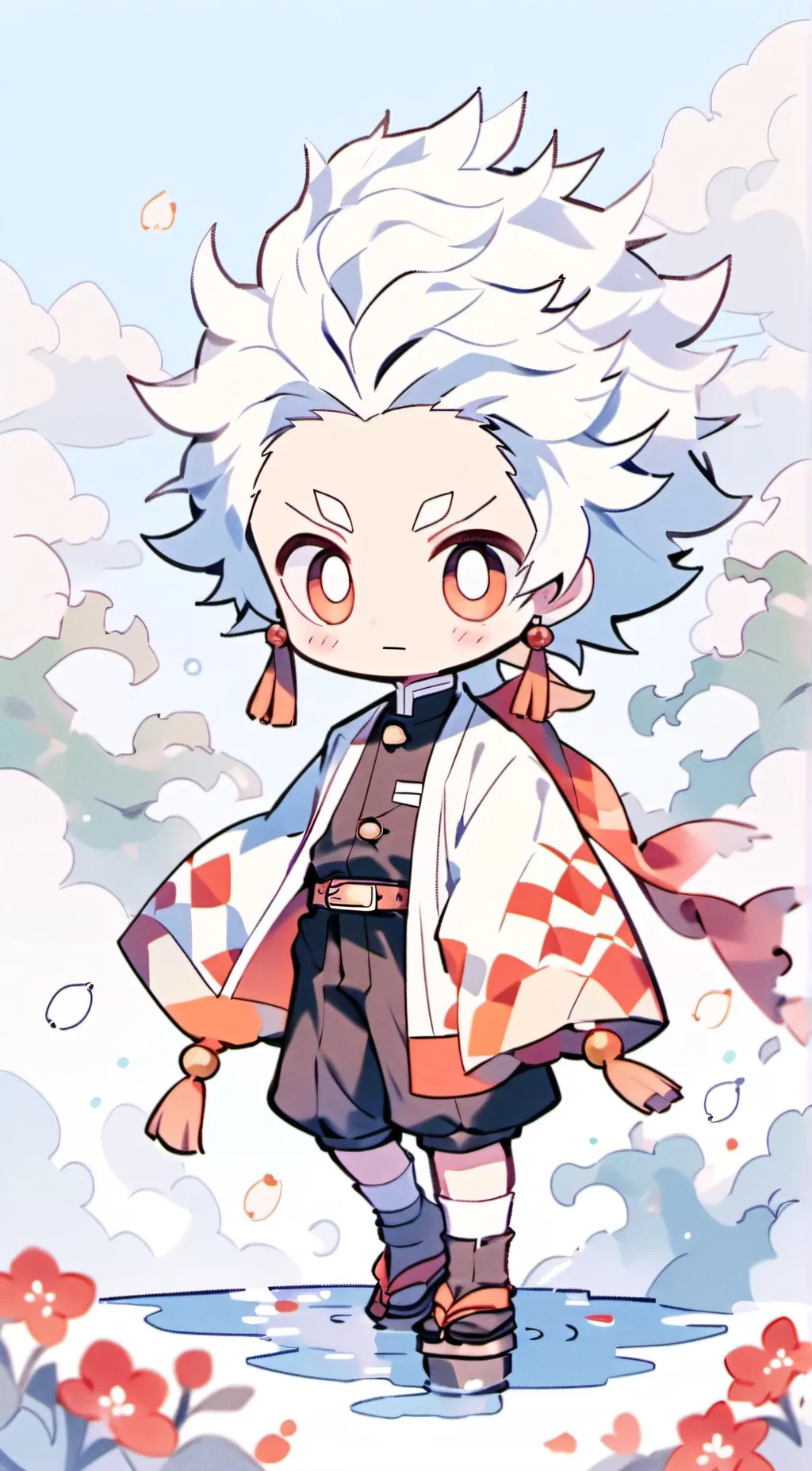 ai character: demon slayer  background