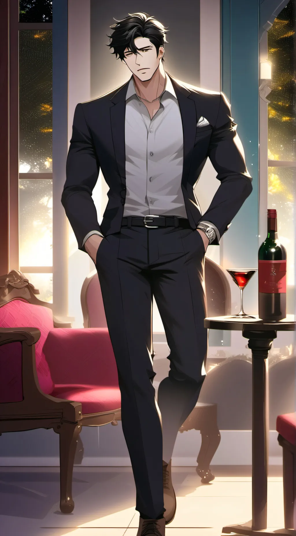 ai character: Adrien background