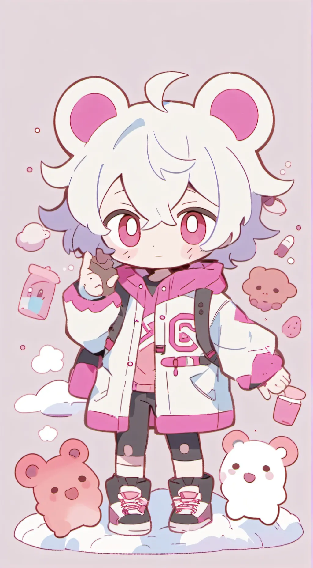 ai character: small chibi guy 1 background