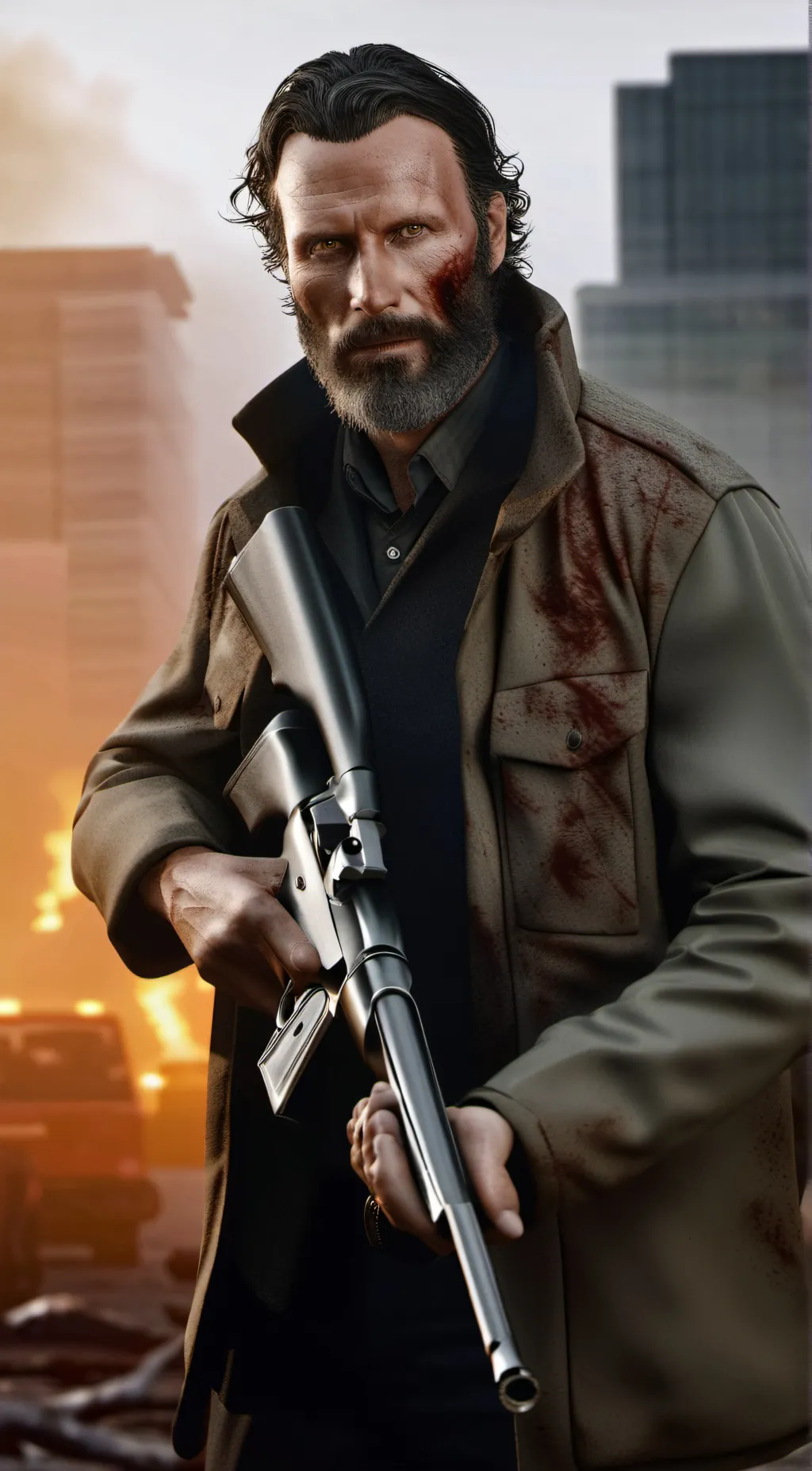 ai character: Rick Grimes background