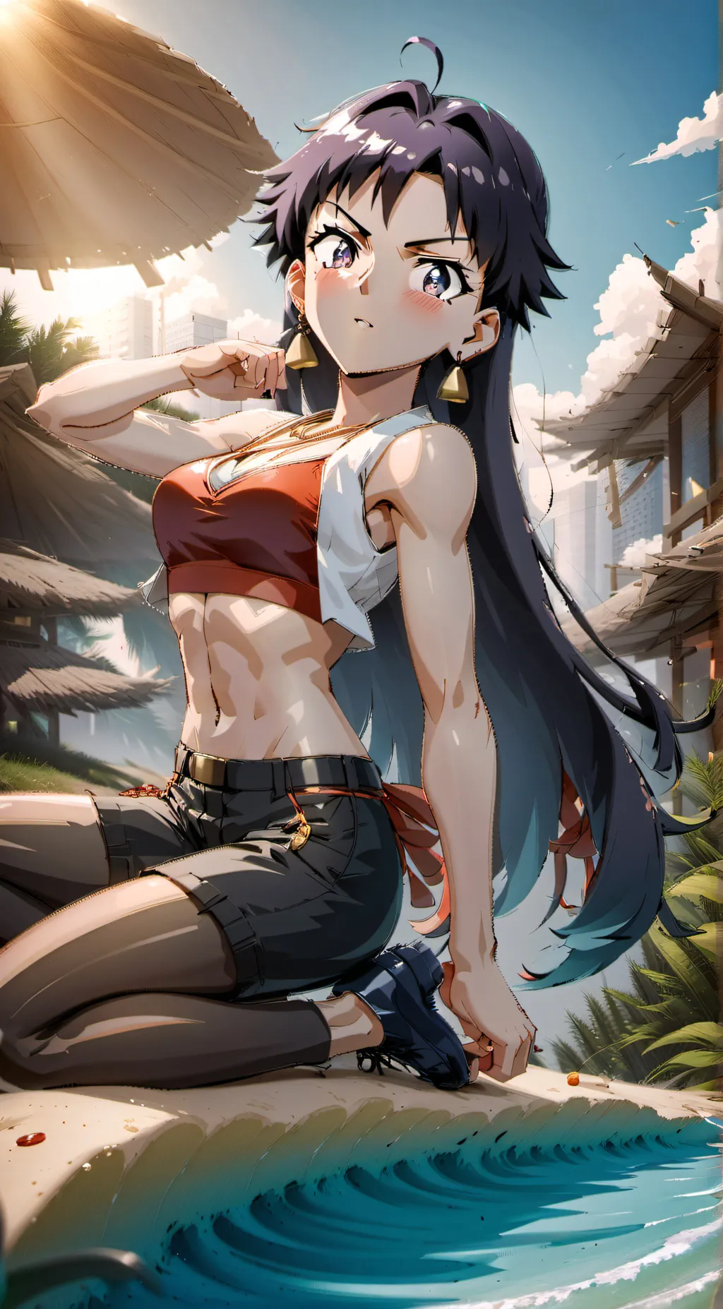 ai character: 张丽颖 background