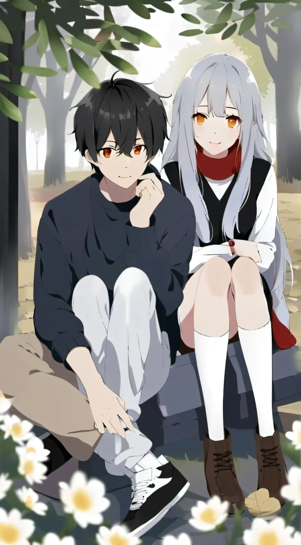 ai character: Friend group  background