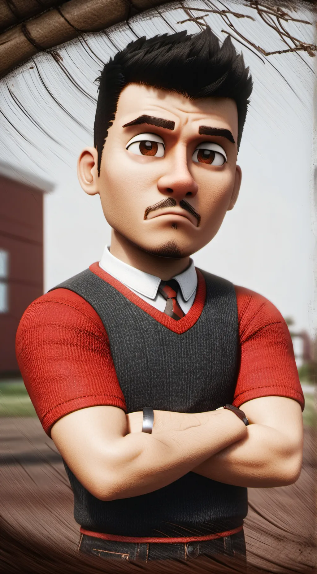 ai character: Matt Animatez  background