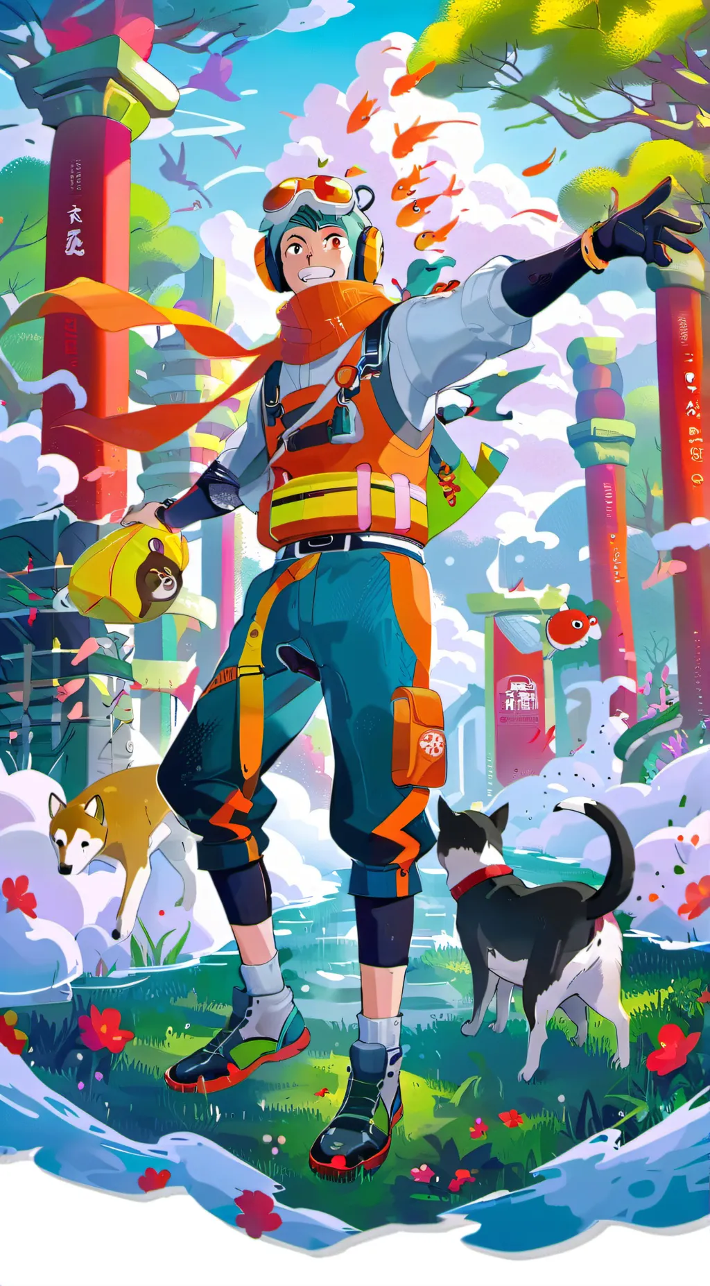 ai character: Straw hats  background
