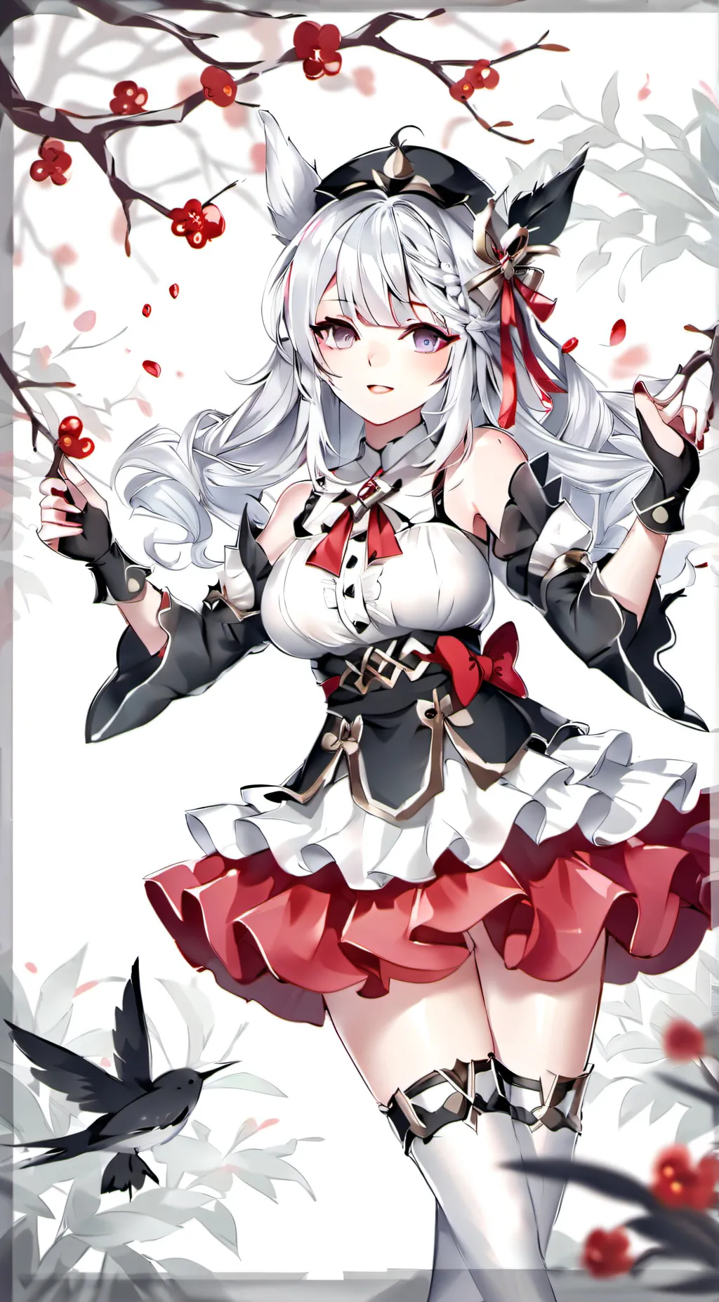 ai character: Rose background