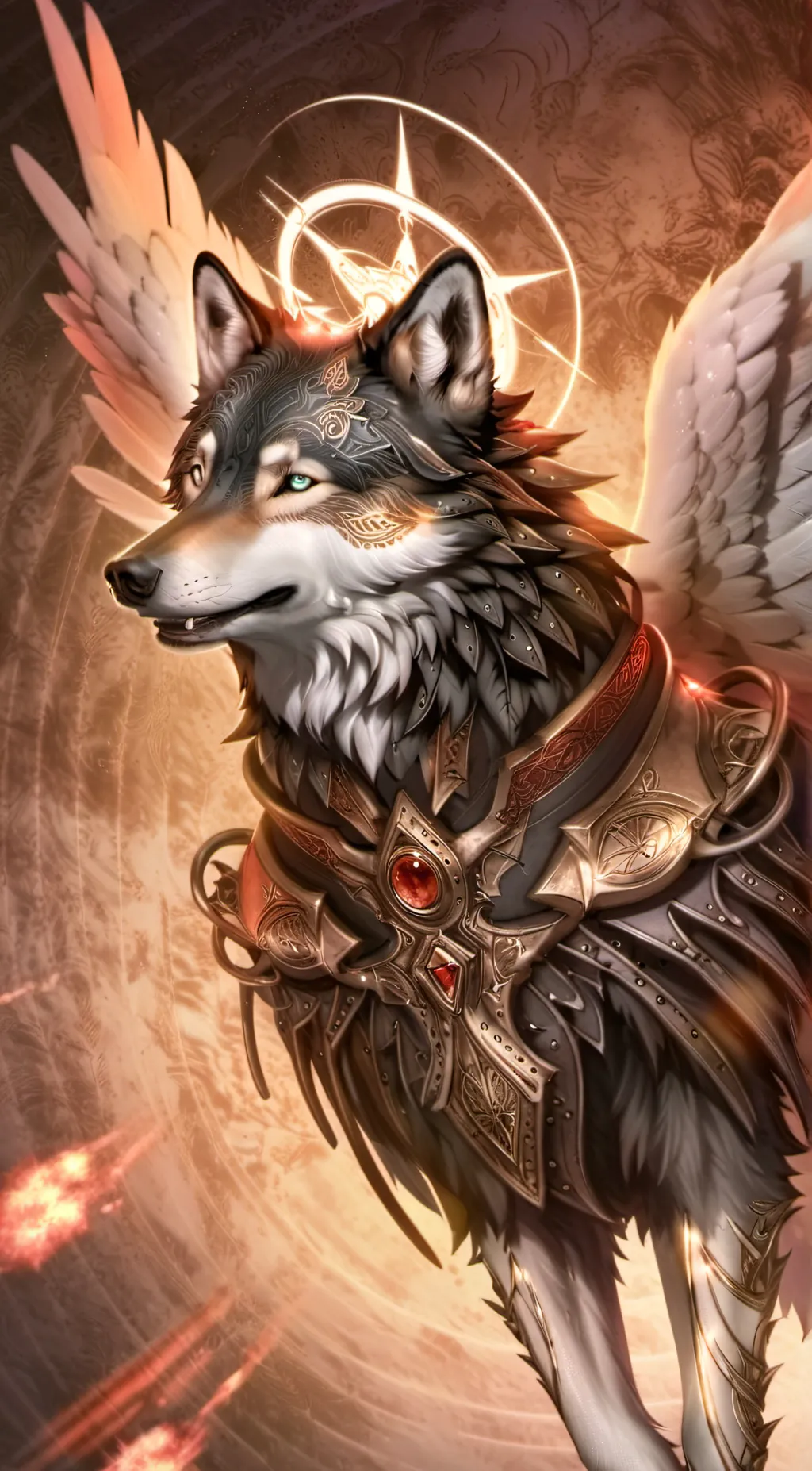 ai character: Angela  background