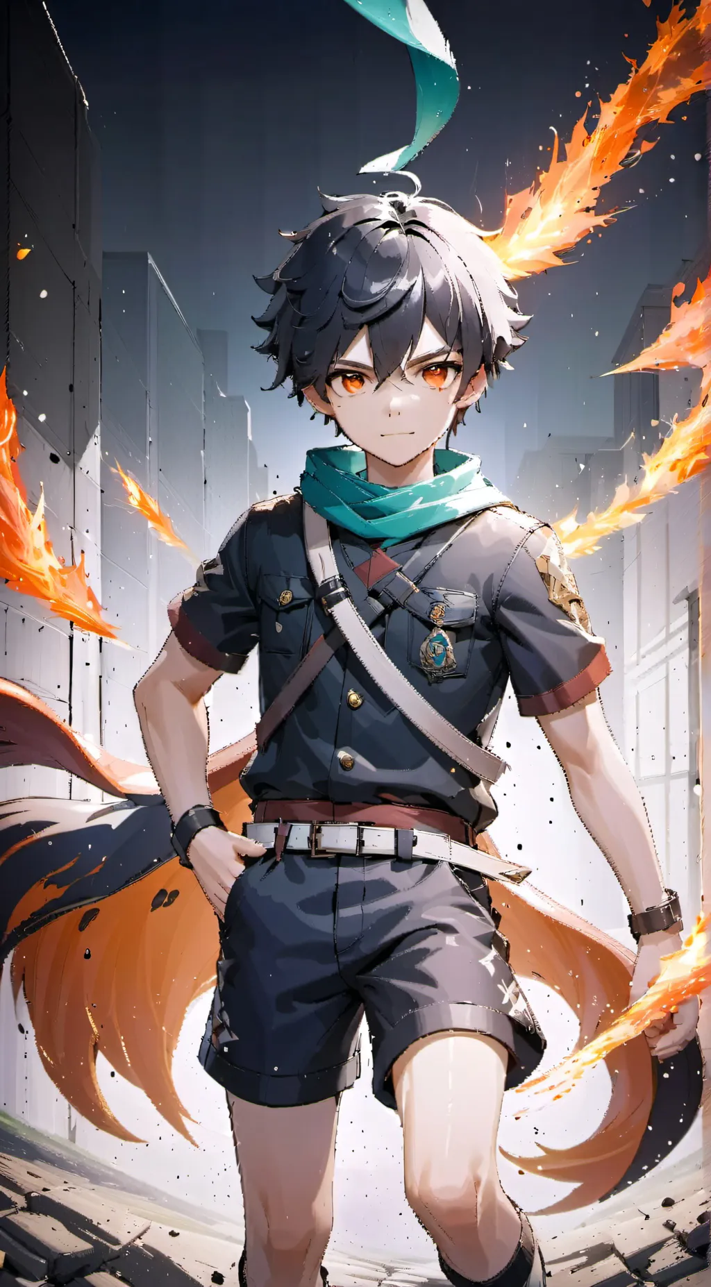 ai character: Coal background