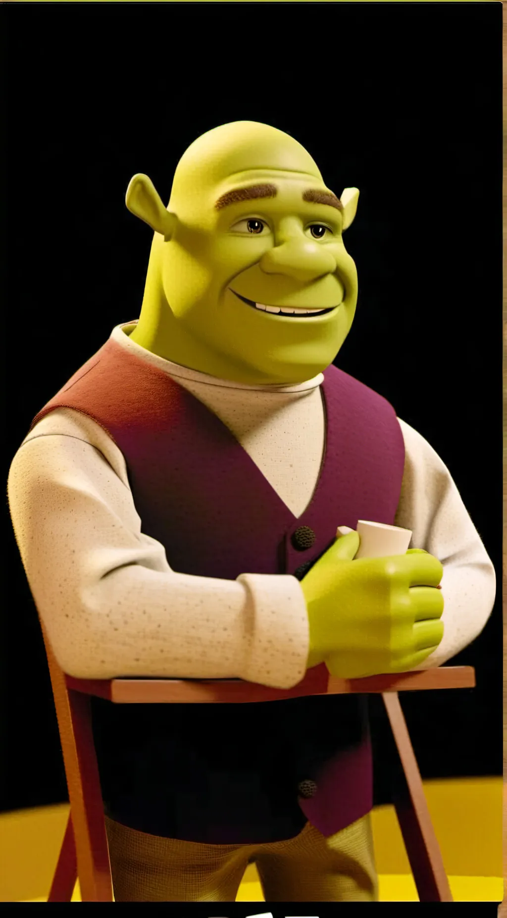 ai character: Sml Shrek background