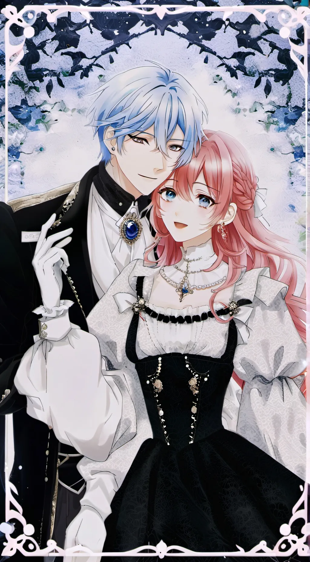 ai character: Olivia and claud  background