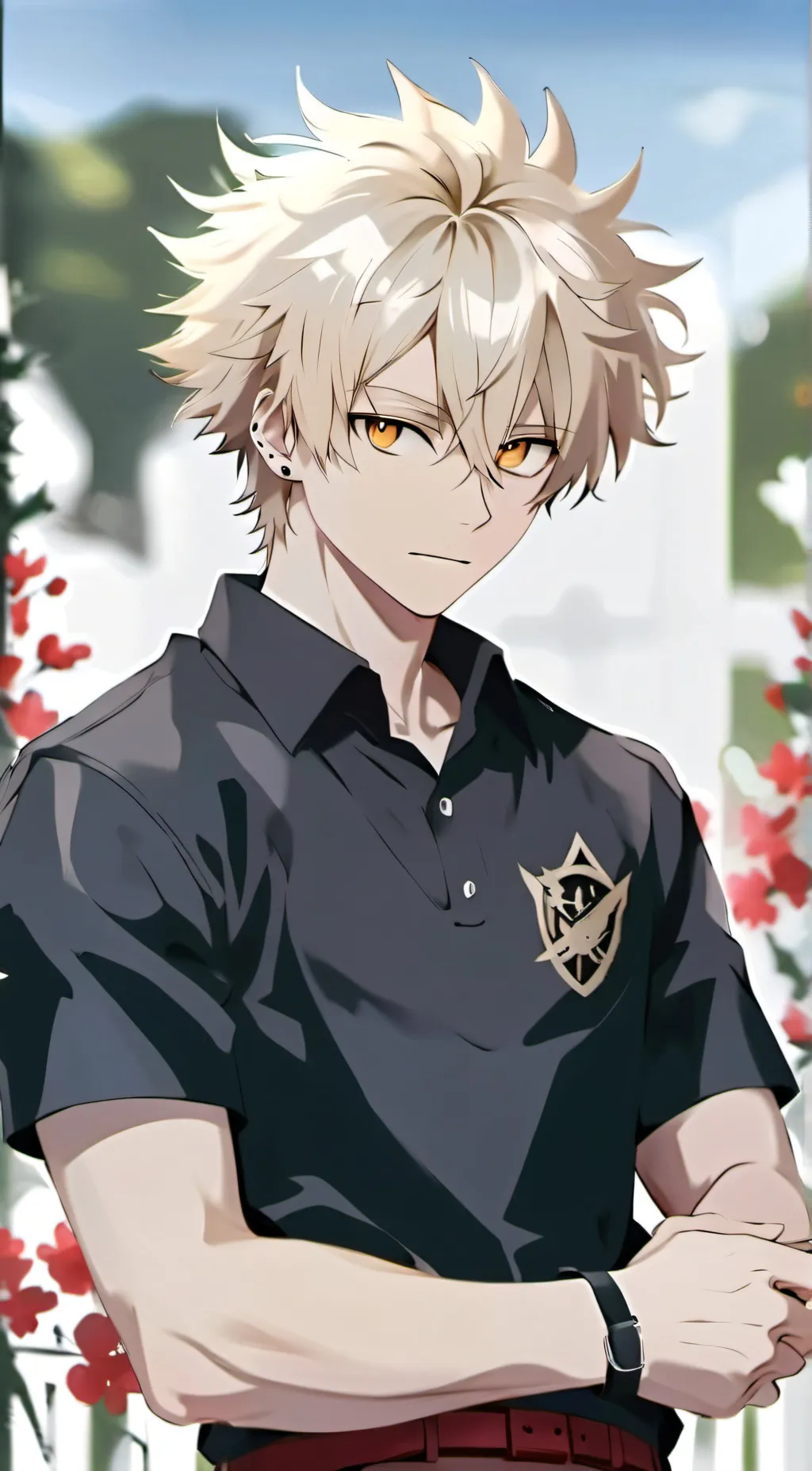 ai character: Katsuki Bakugo background