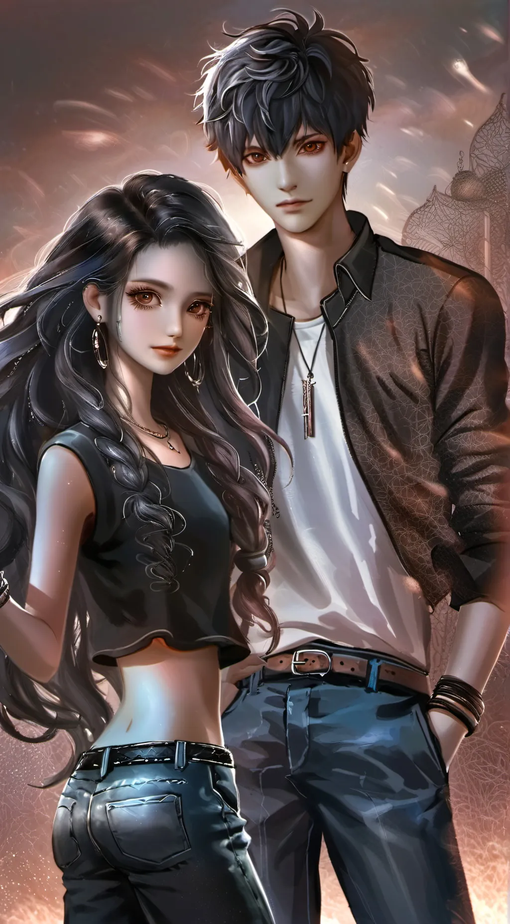 ai character: Ella and jay background