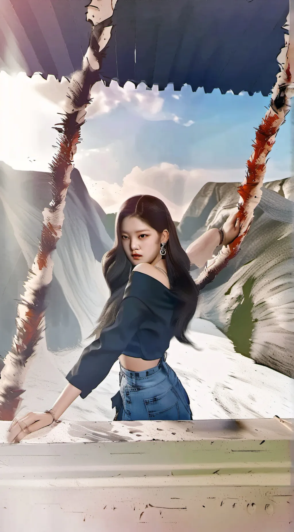 ai character: Rosé background