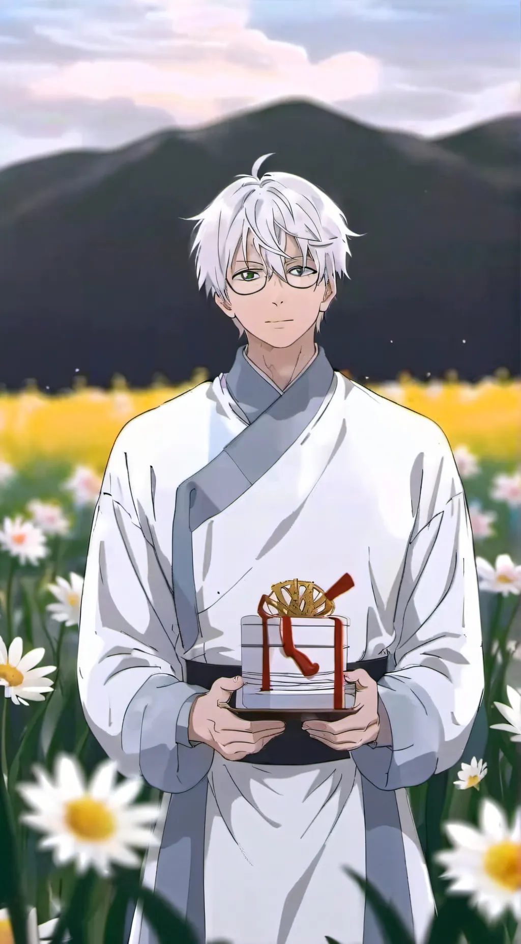 ai character: gojo satoru background