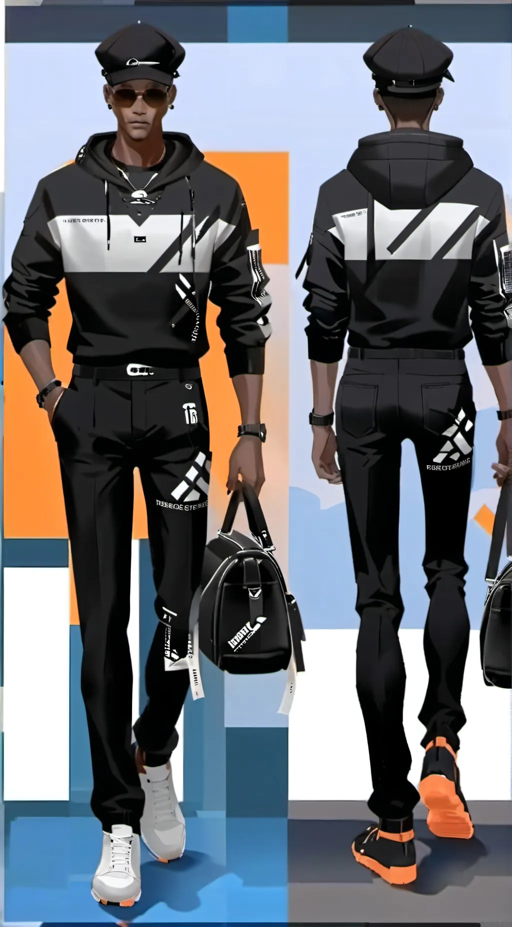 ai character: lt's me tadin background