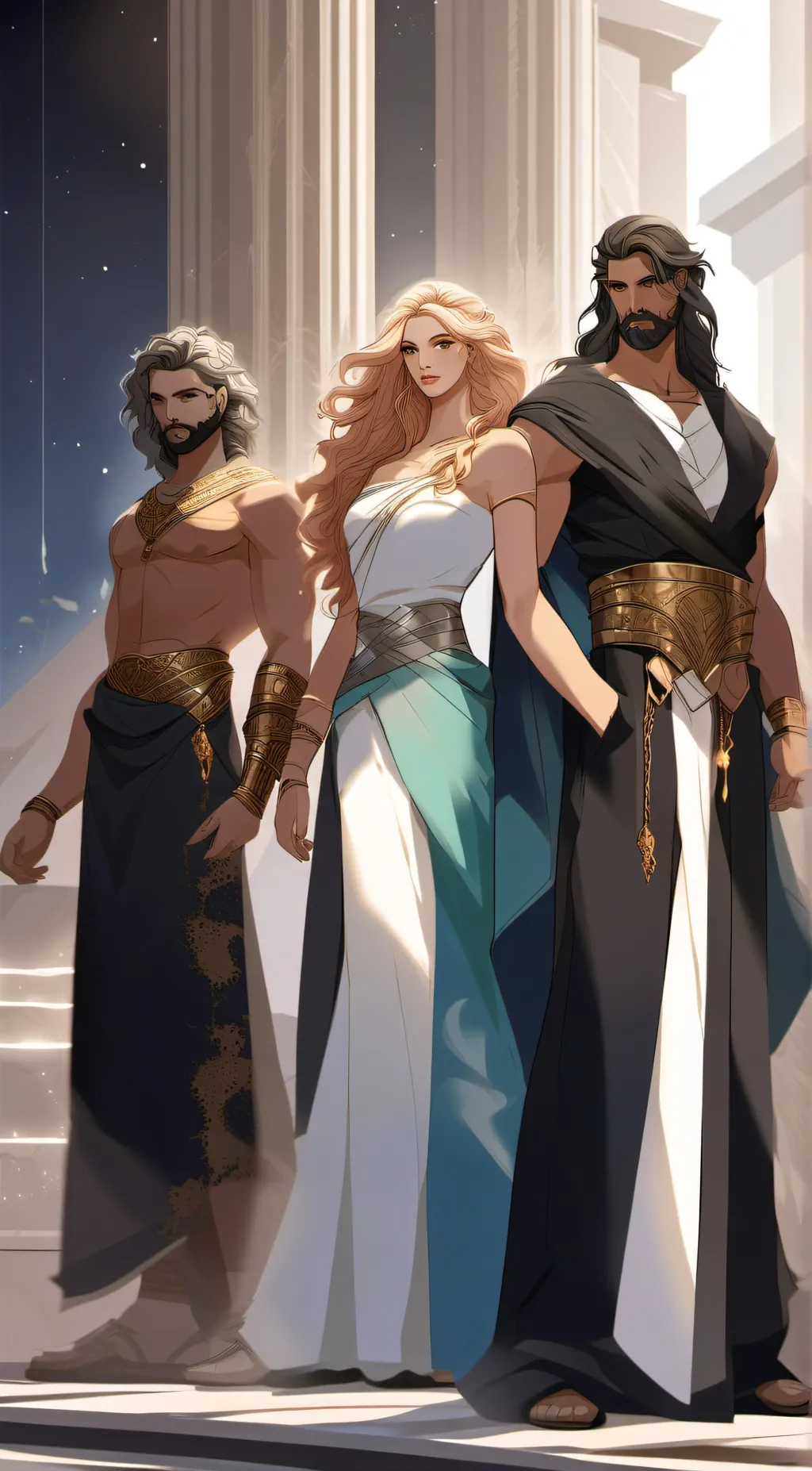 ai character: Greek gods background