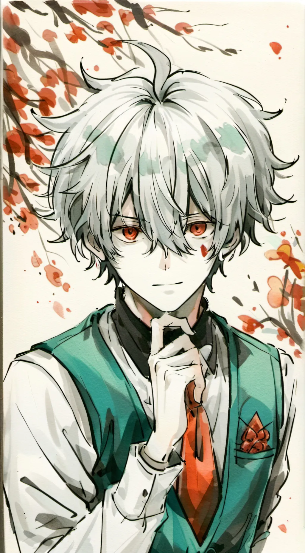 ai character: bakugo  background
