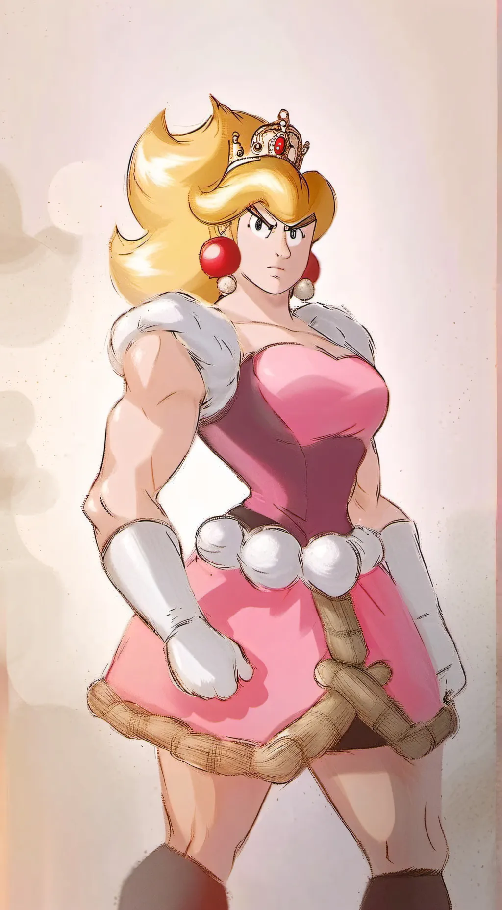 ai character: buff princess pea background