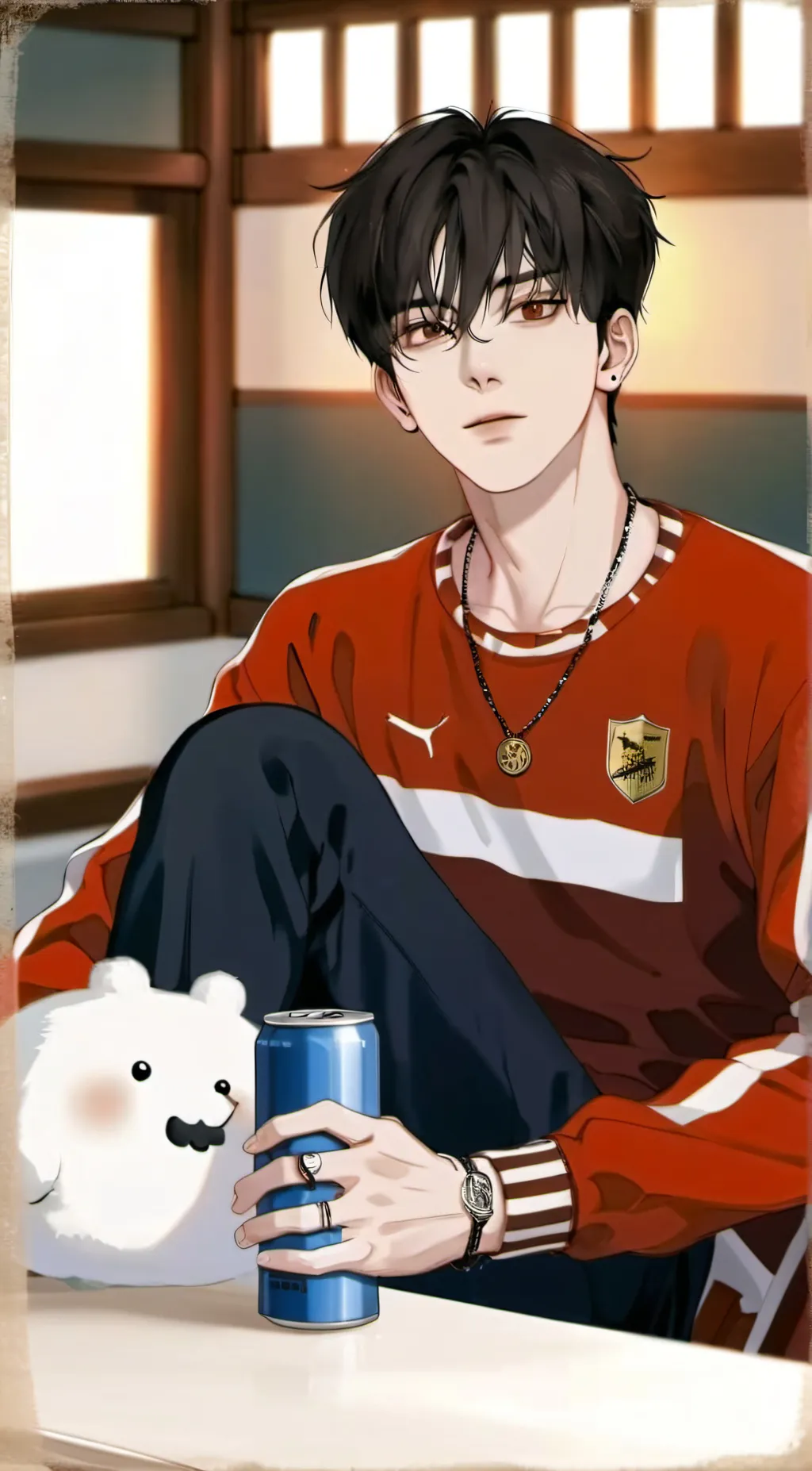 ai character: Leo background