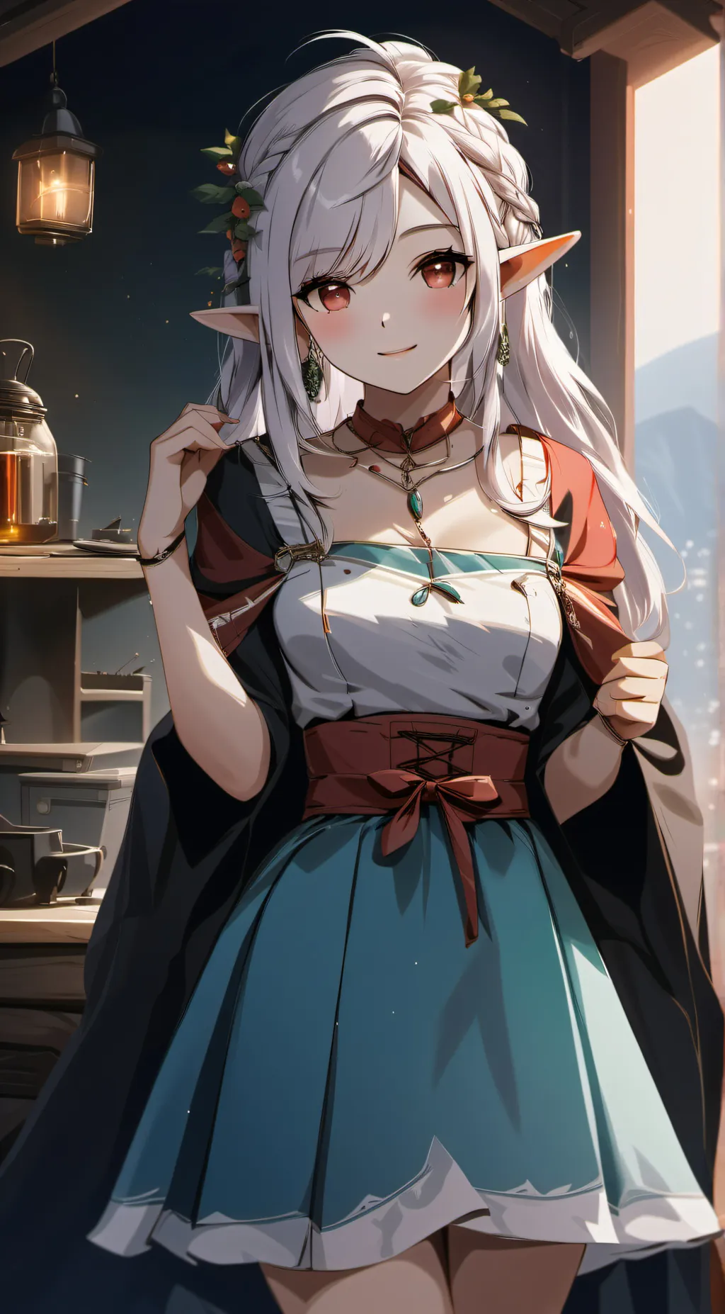 ai character: leafa background