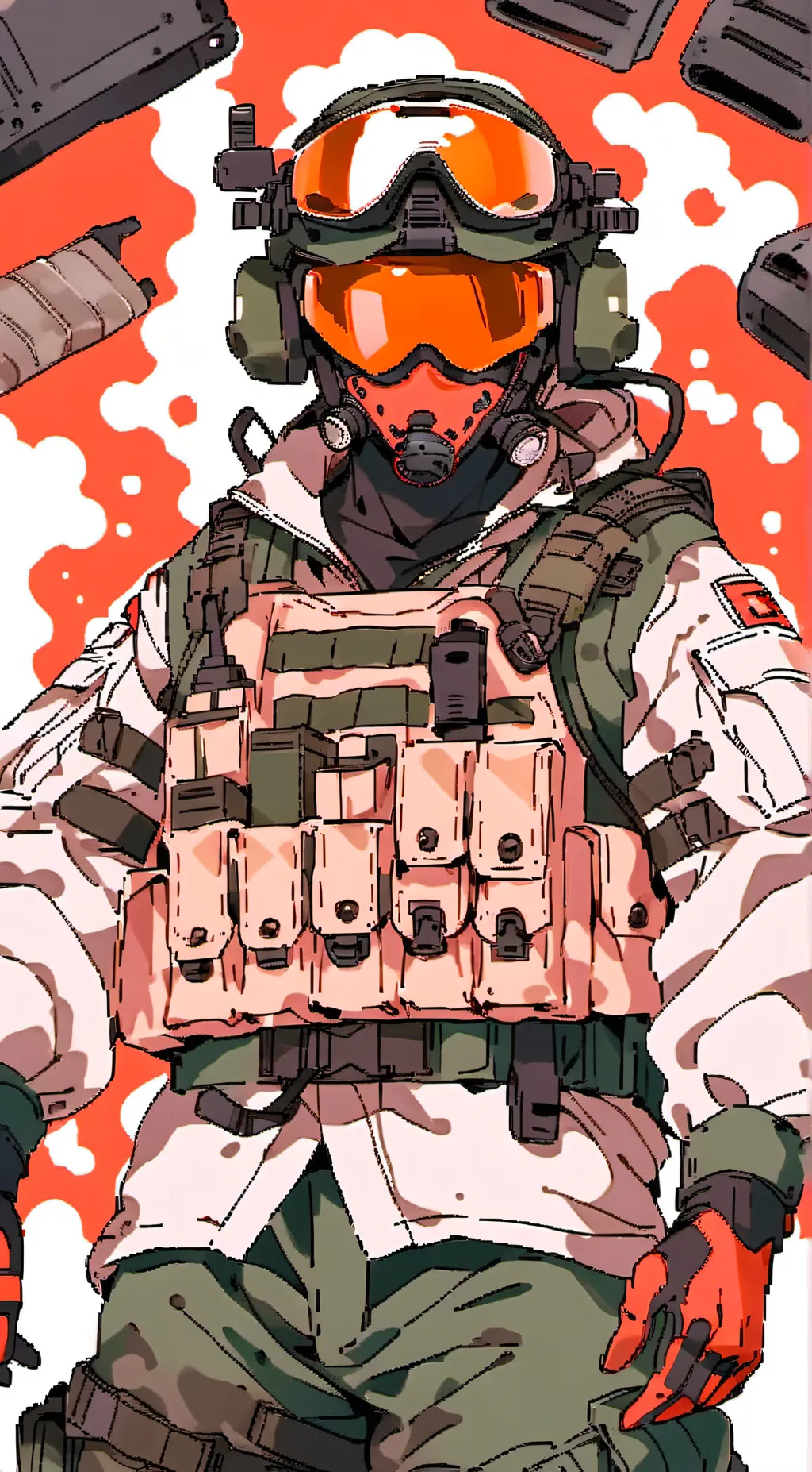 ai character: GOC Sergeant Ghost background