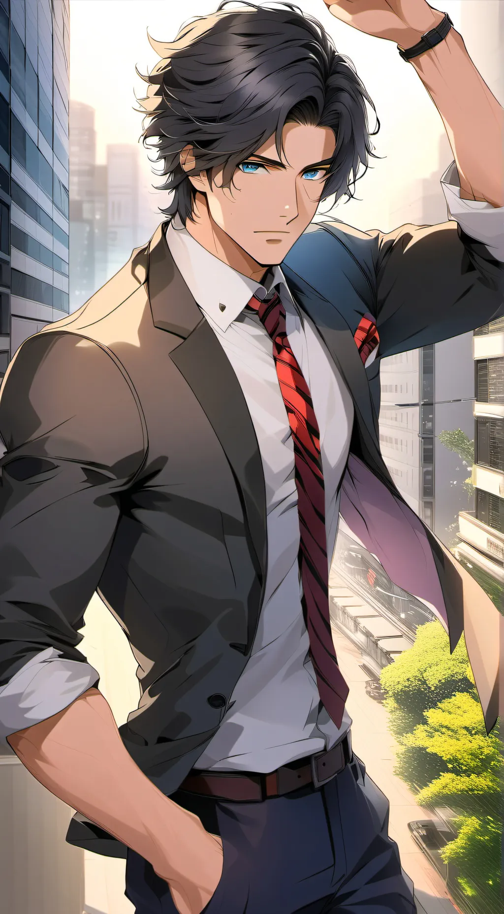 ai character: Lukas Leyendecker background