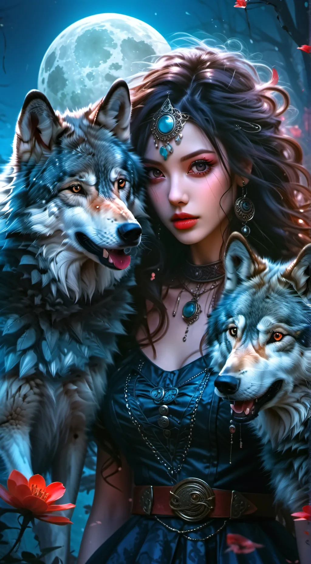ai character: moon pack background