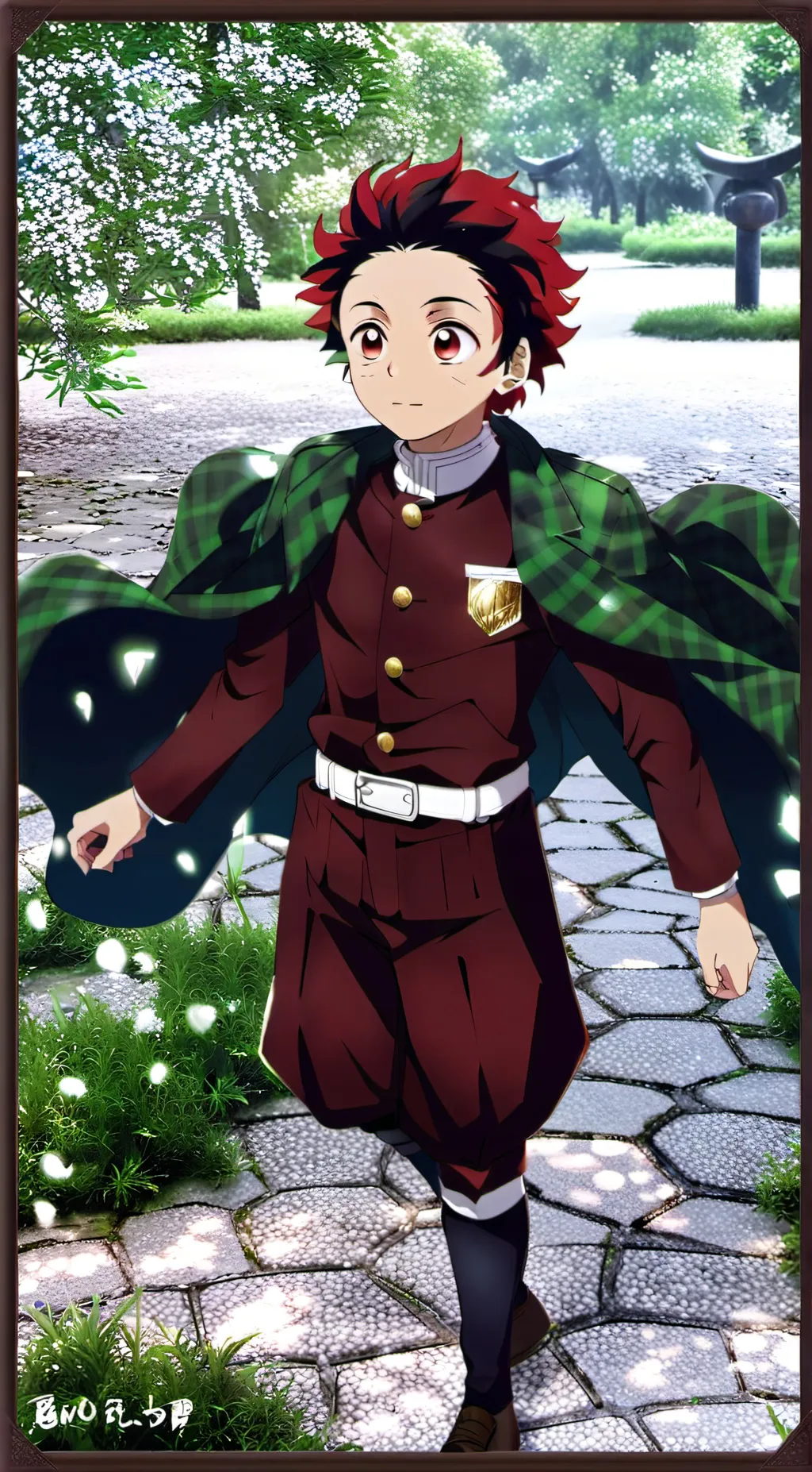 ai character: Танджиро  background