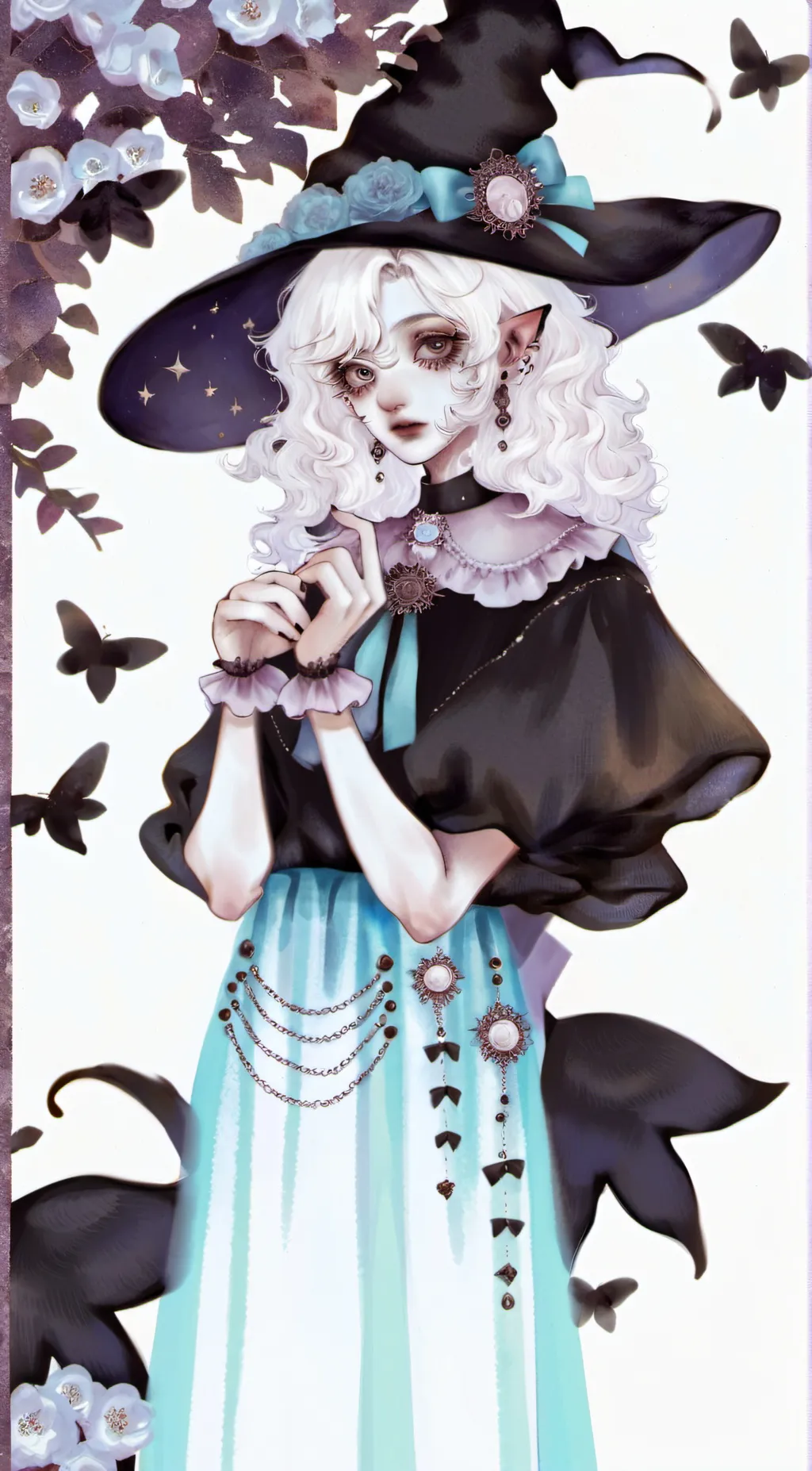 ai character: Aurora background
