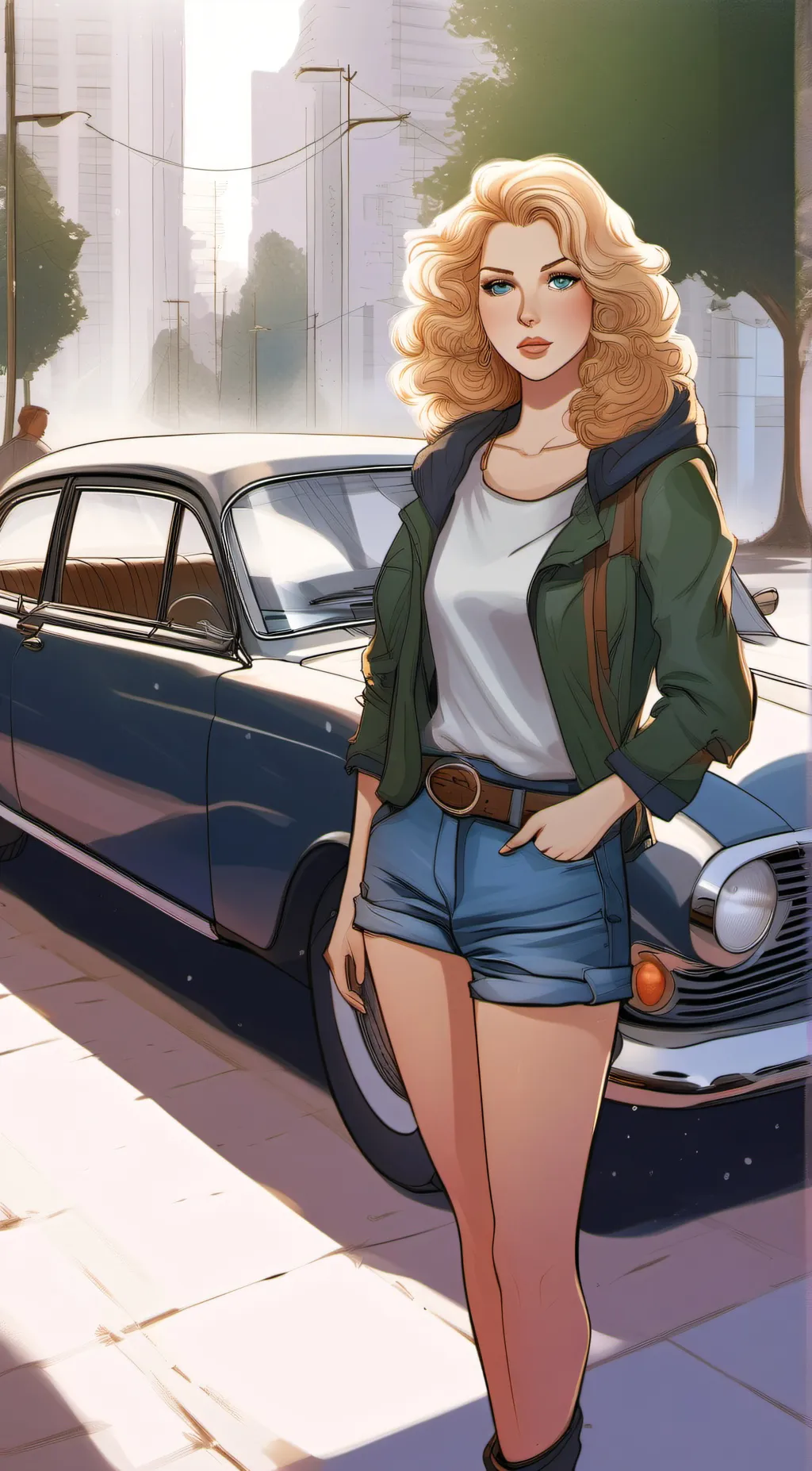 ai character: Lorna  background