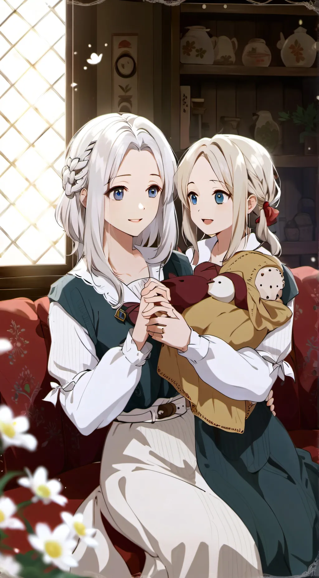 ai character: Carina and Winter background