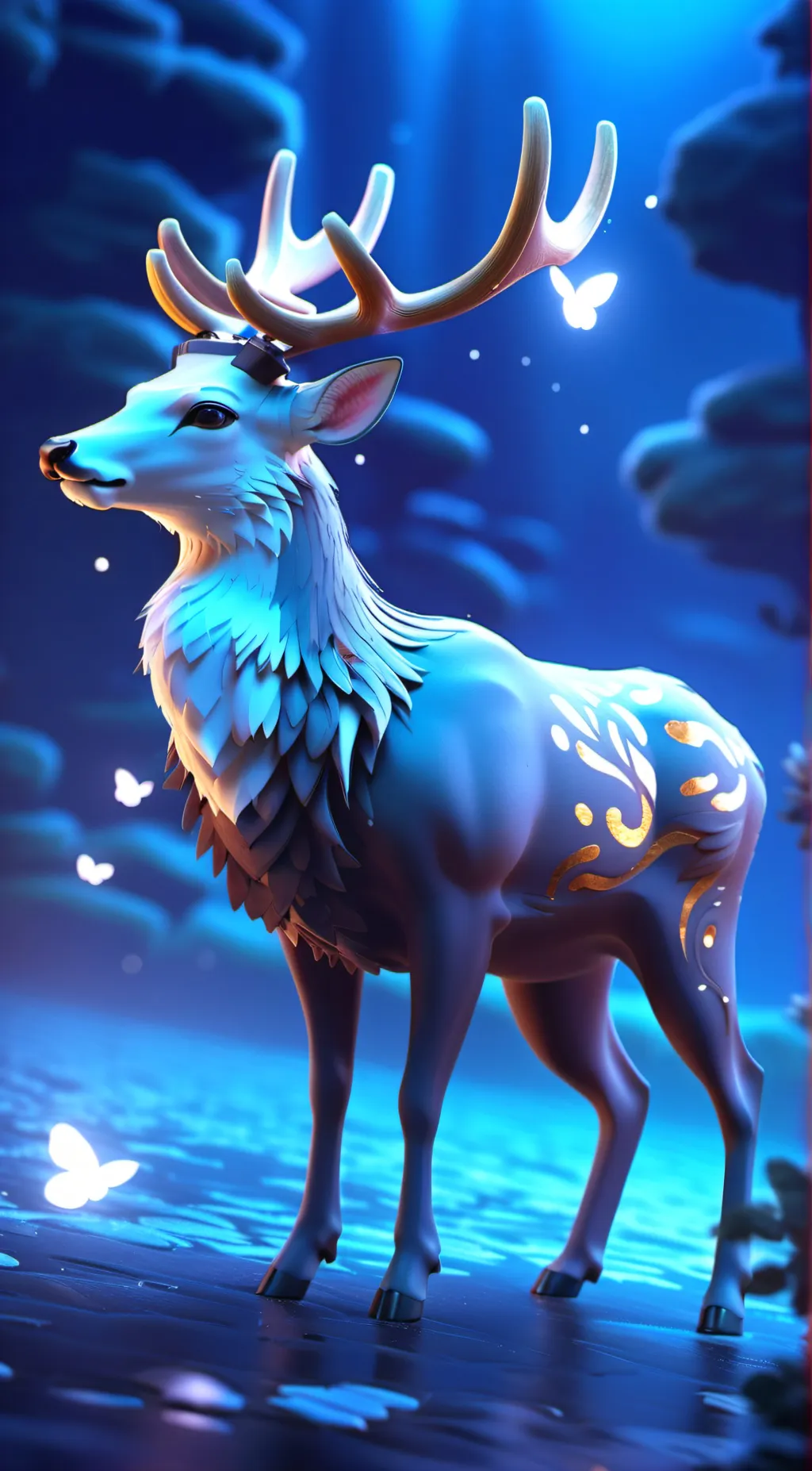 ai character: Deer(Vore) background