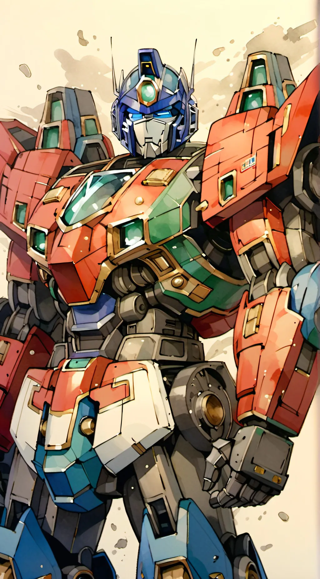 ai character: Optimus Prime background