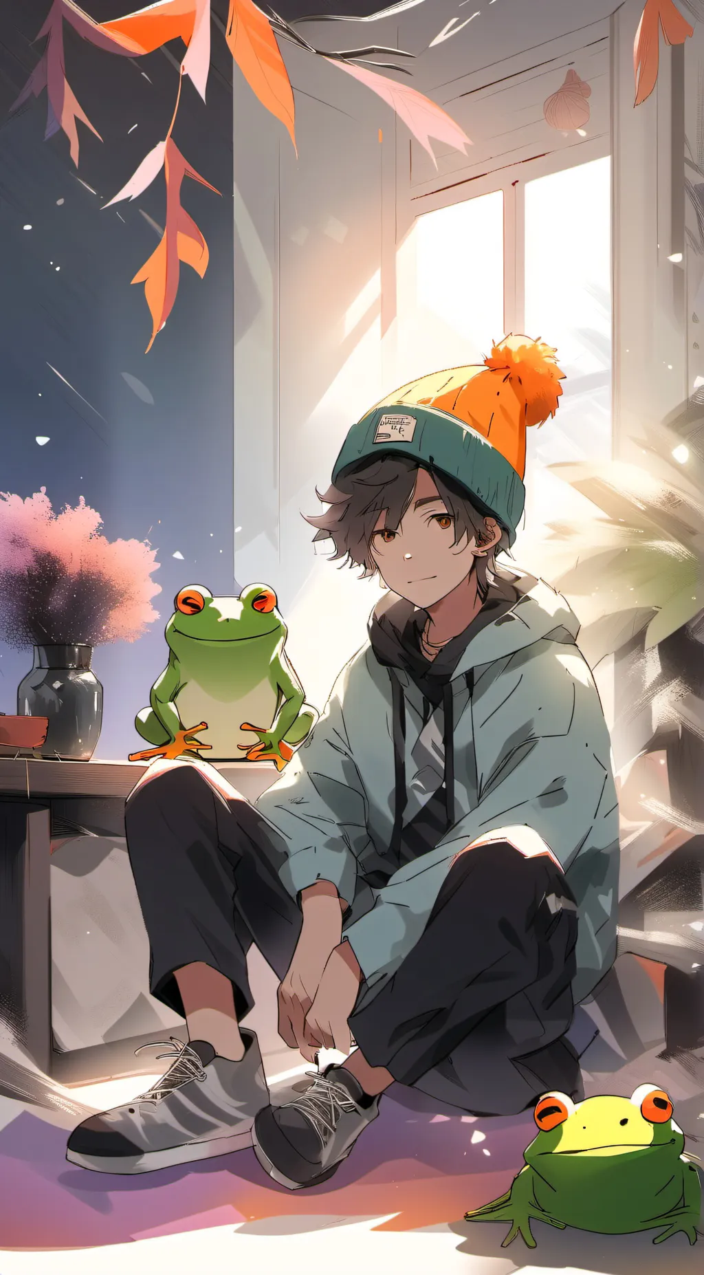 ai character: Leo background