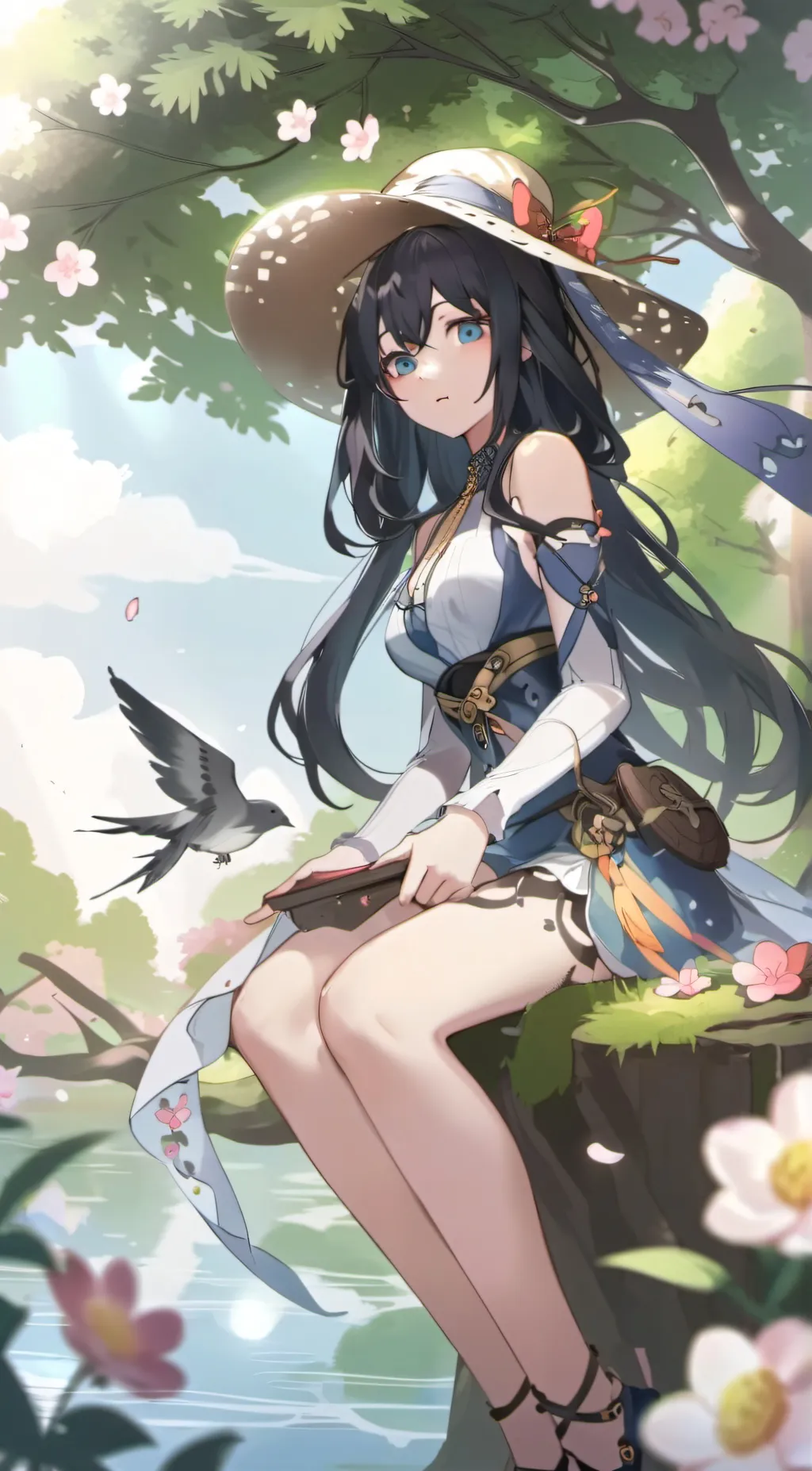 ai character: Alice V2.  background