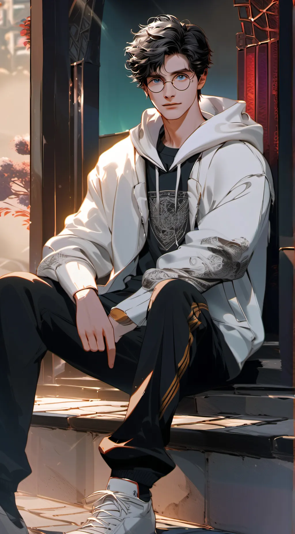 ai character: Harry Potter  background