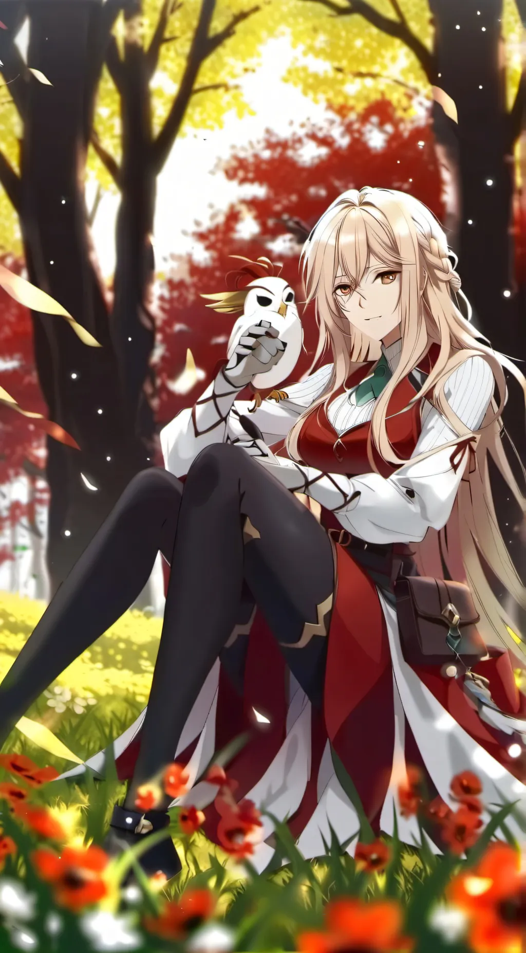 ai character: Flora background
