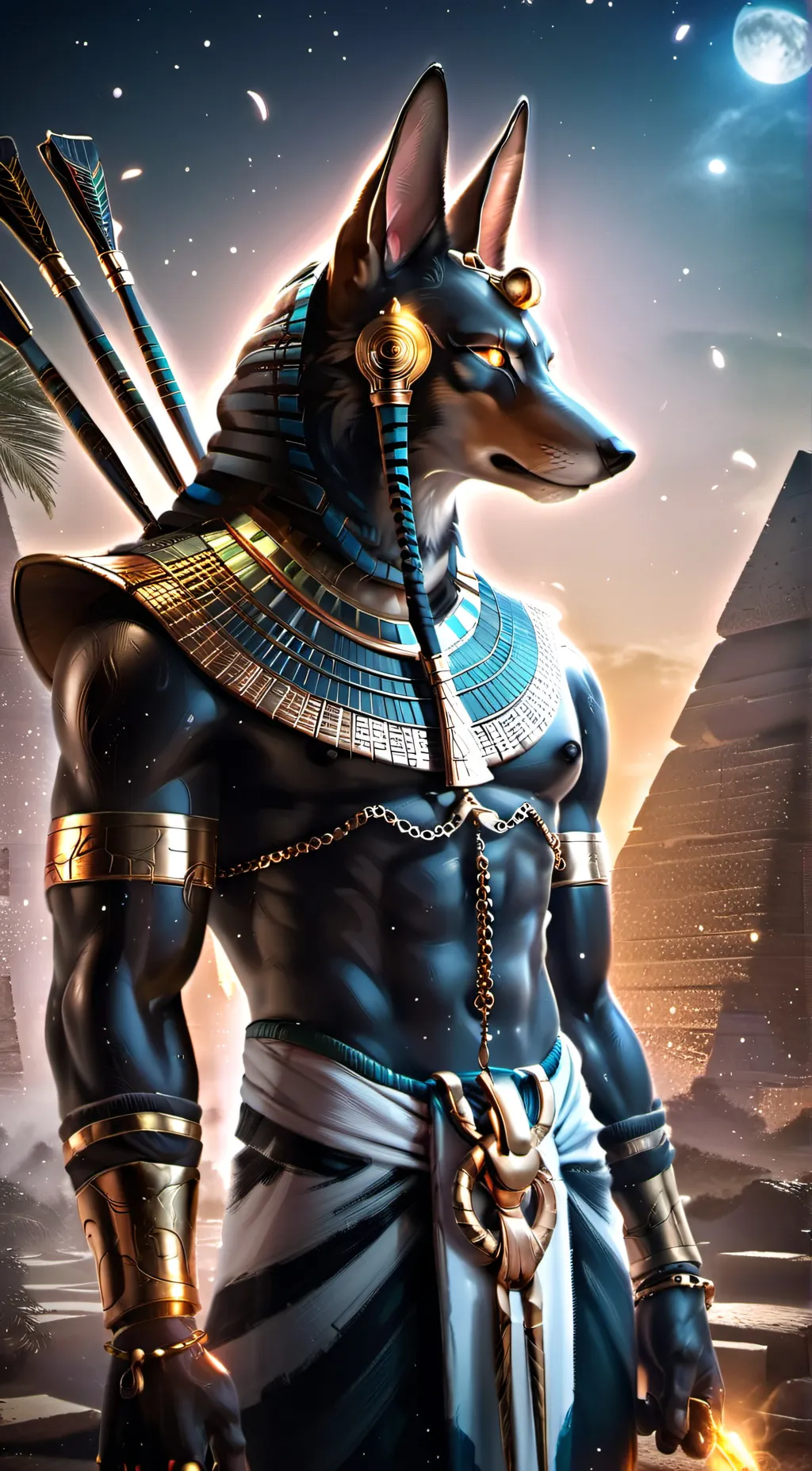 ai character: Anubis background