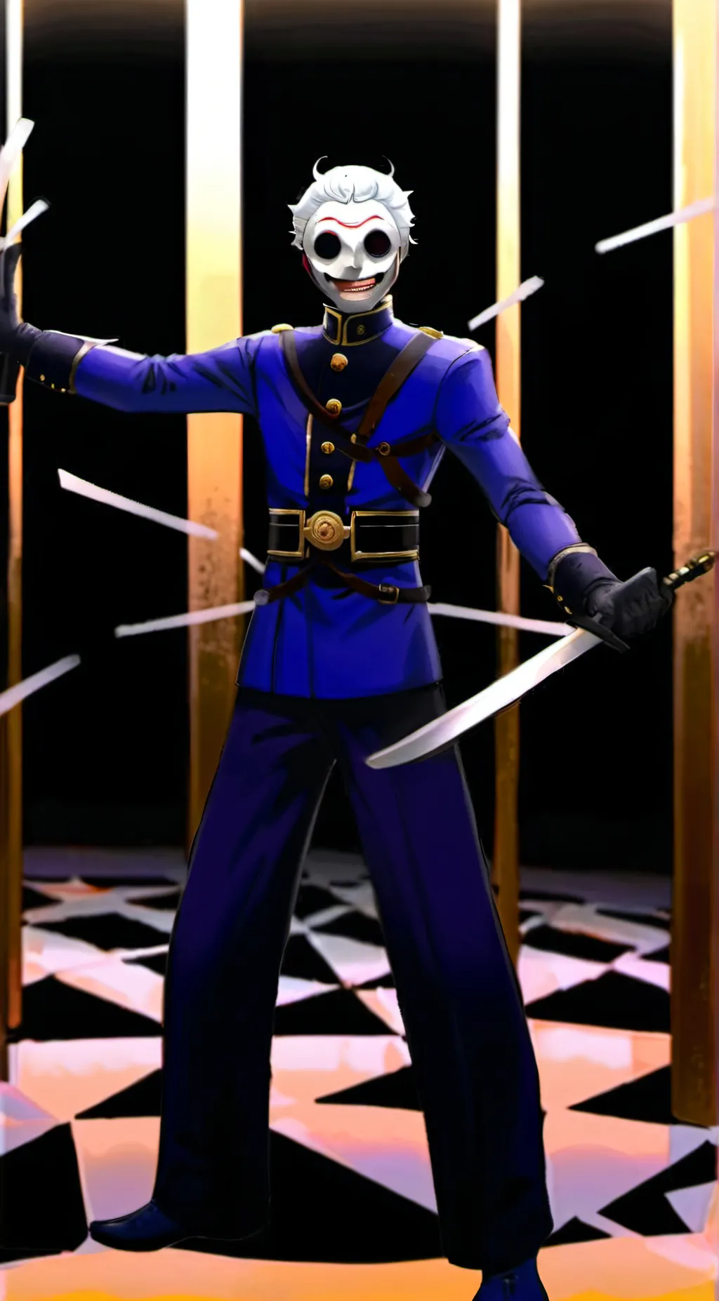 ai character: Moon background