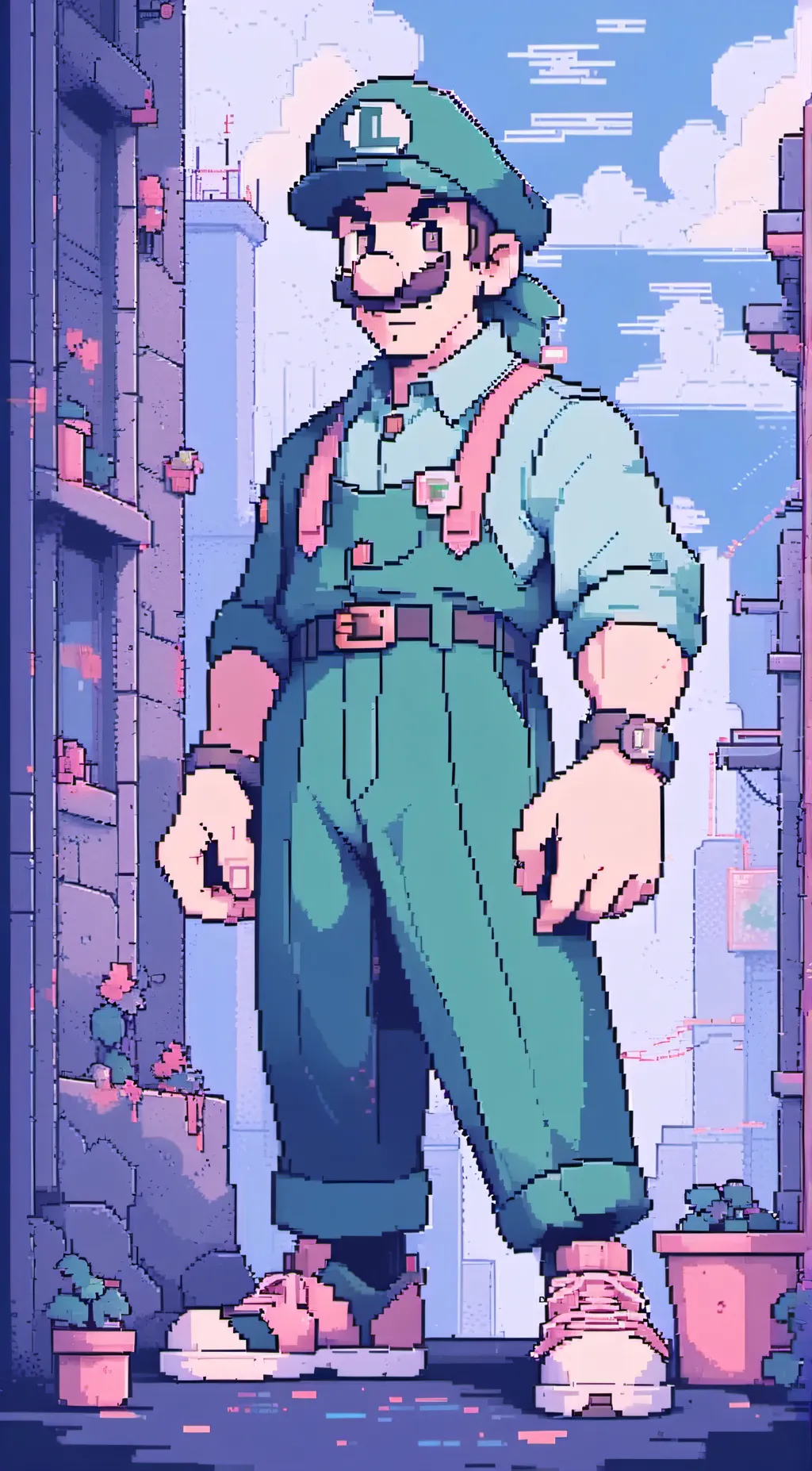 ai character: luigi background