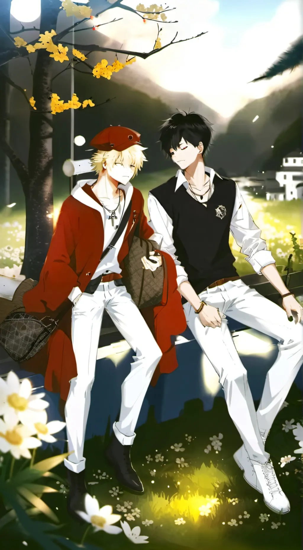ai character: Bkdk ❤️💚 background