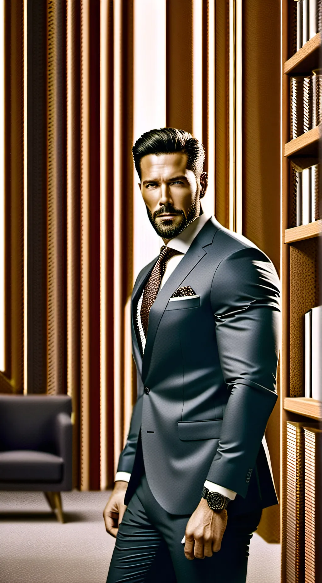 ai character: Bruce Wayne  background