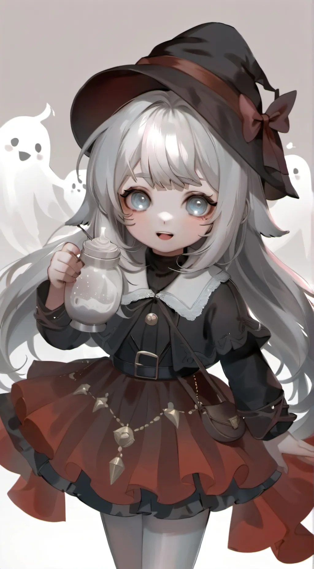 ai character: Captured ghost background