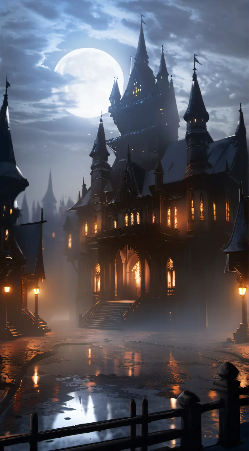 ai character: Dark Ages Fantasy background