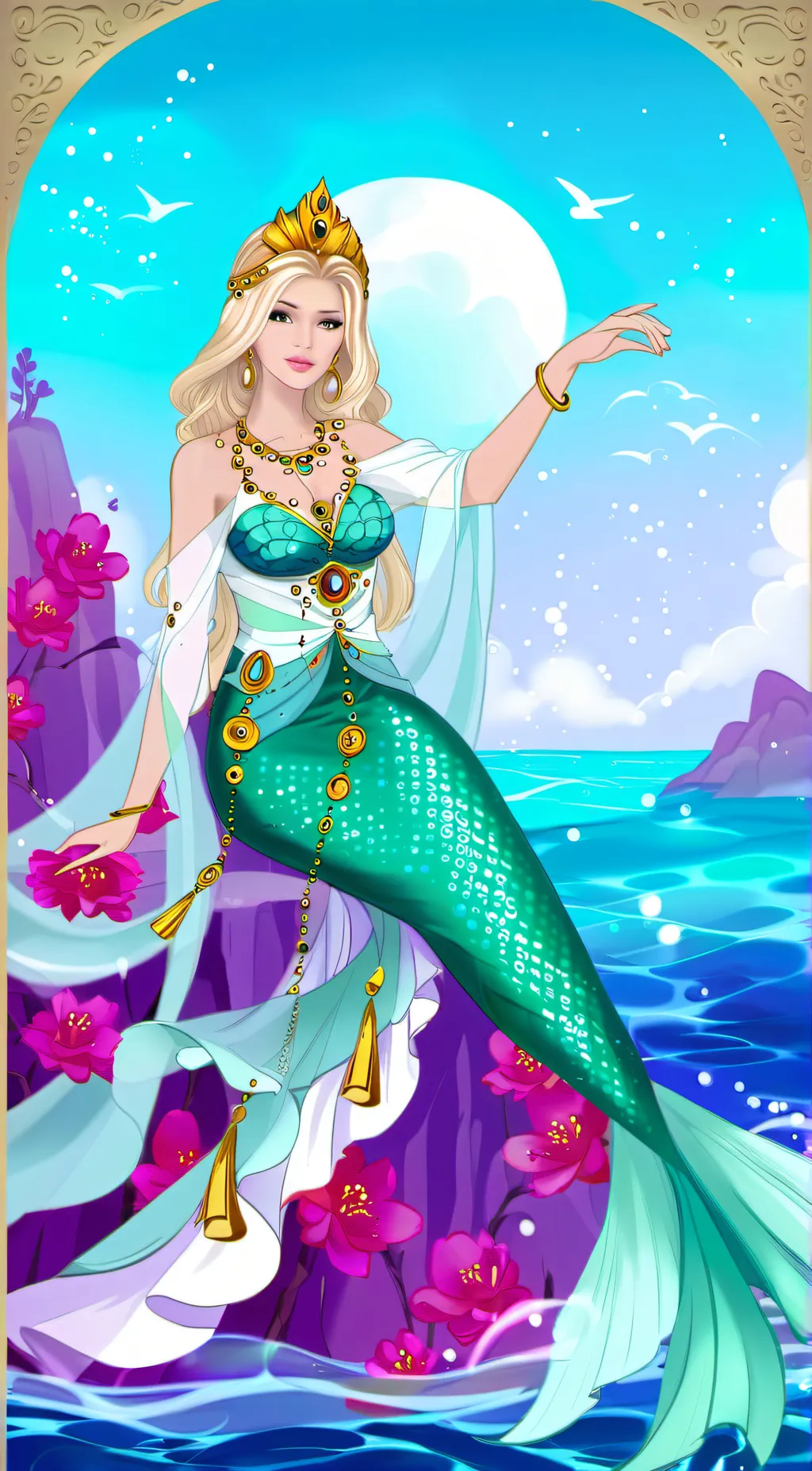 ai character: Pearl background