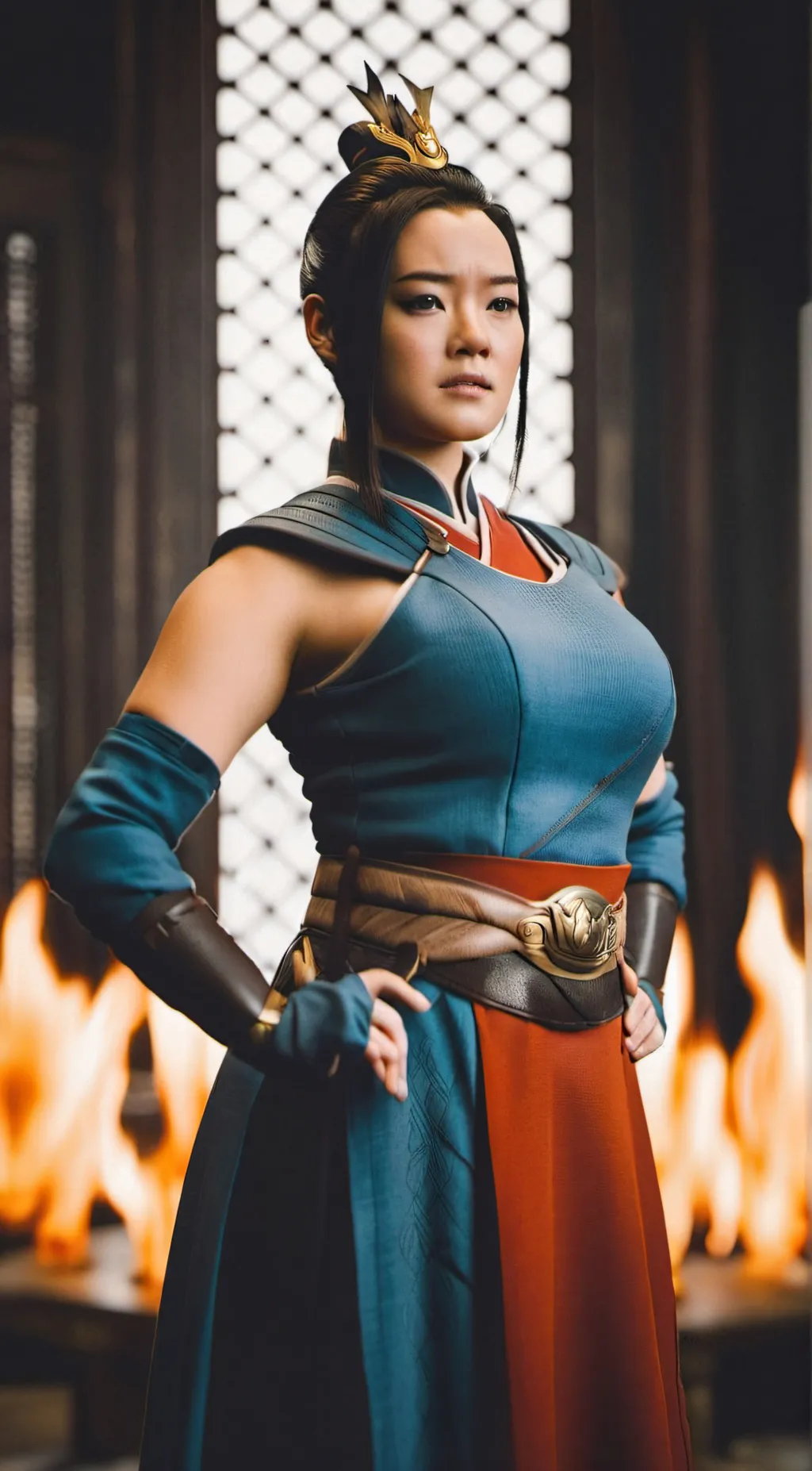 ai character: Queen Azula background