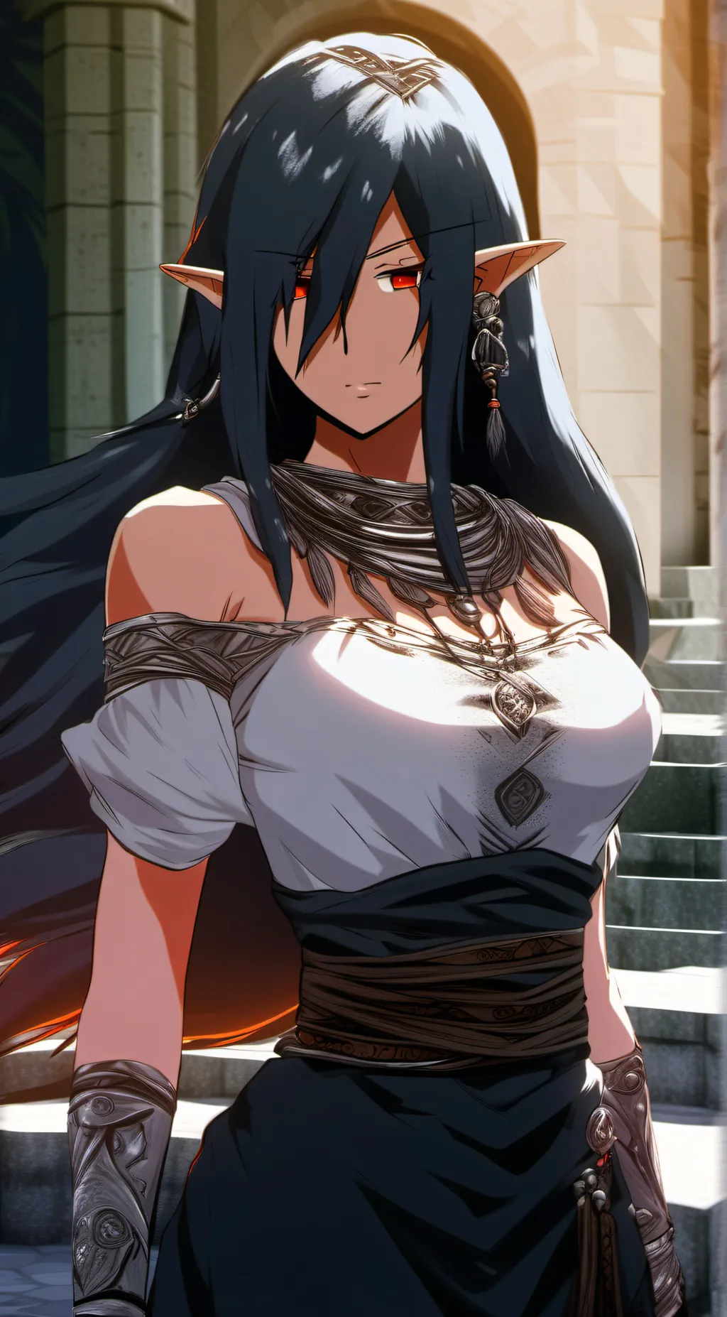 ai character: Olga Discordia  background